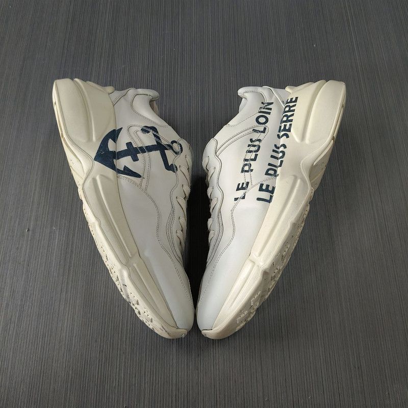 Gucci Gucci Rhyton White Dad Sneakers for Men - Size US 8.5 / EU 41-42 - 8 Thumbnail