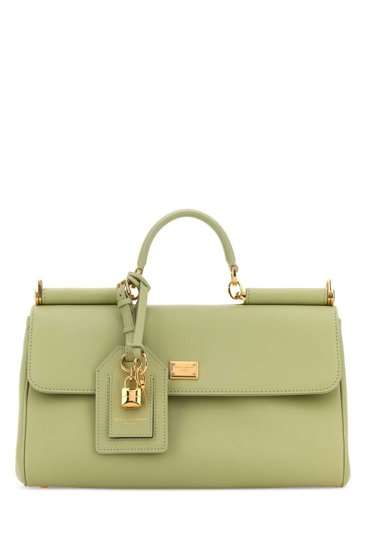 Dolce & Gabbana Pastel Green Leather My Sicily Handbag Size ONE SIZE - 1 Thumbnail