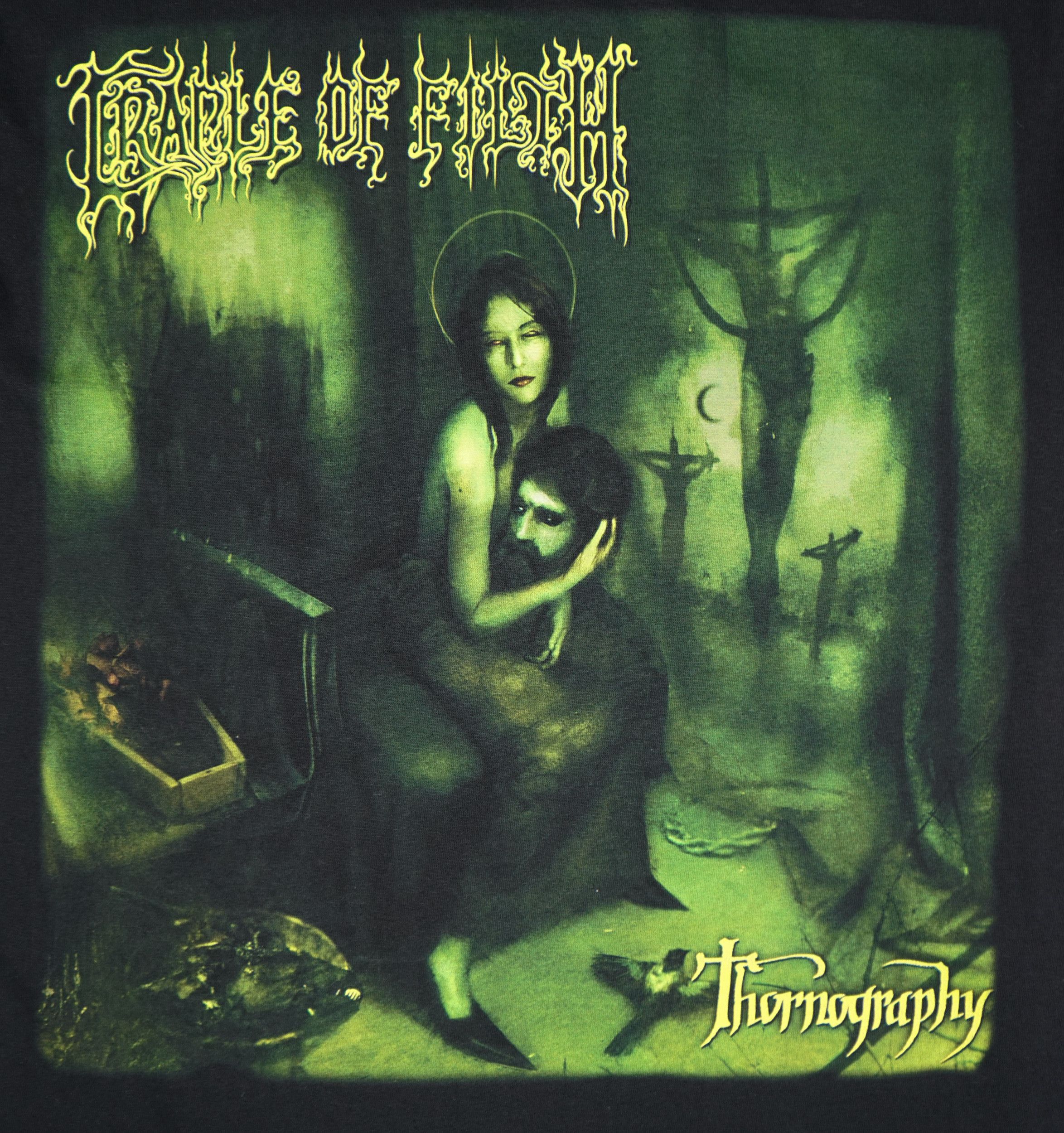 Band Tees × Vintage Vintage Cradle Of Filth Thornography T Shirt Size US XL / EU 56 / 4 - 2 Thumbnail