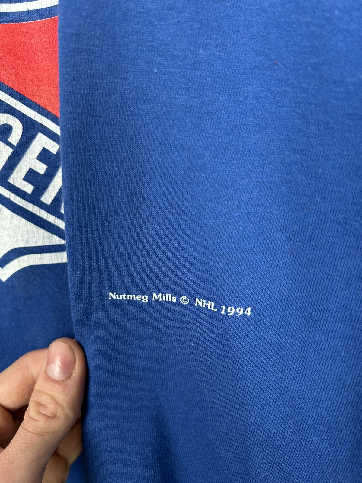 Other Vintage 1994 New York Rangers Nutmeg 90s NHL Sport Tee Size US L / EU 52-54 / 3 - 4 Thumbnail