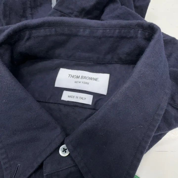 Thom Browne Thom Browne Classic Navy Long Sleeve Shirt -2507 Size US S / EU 44-46 / 1 - 7 Thumbnail