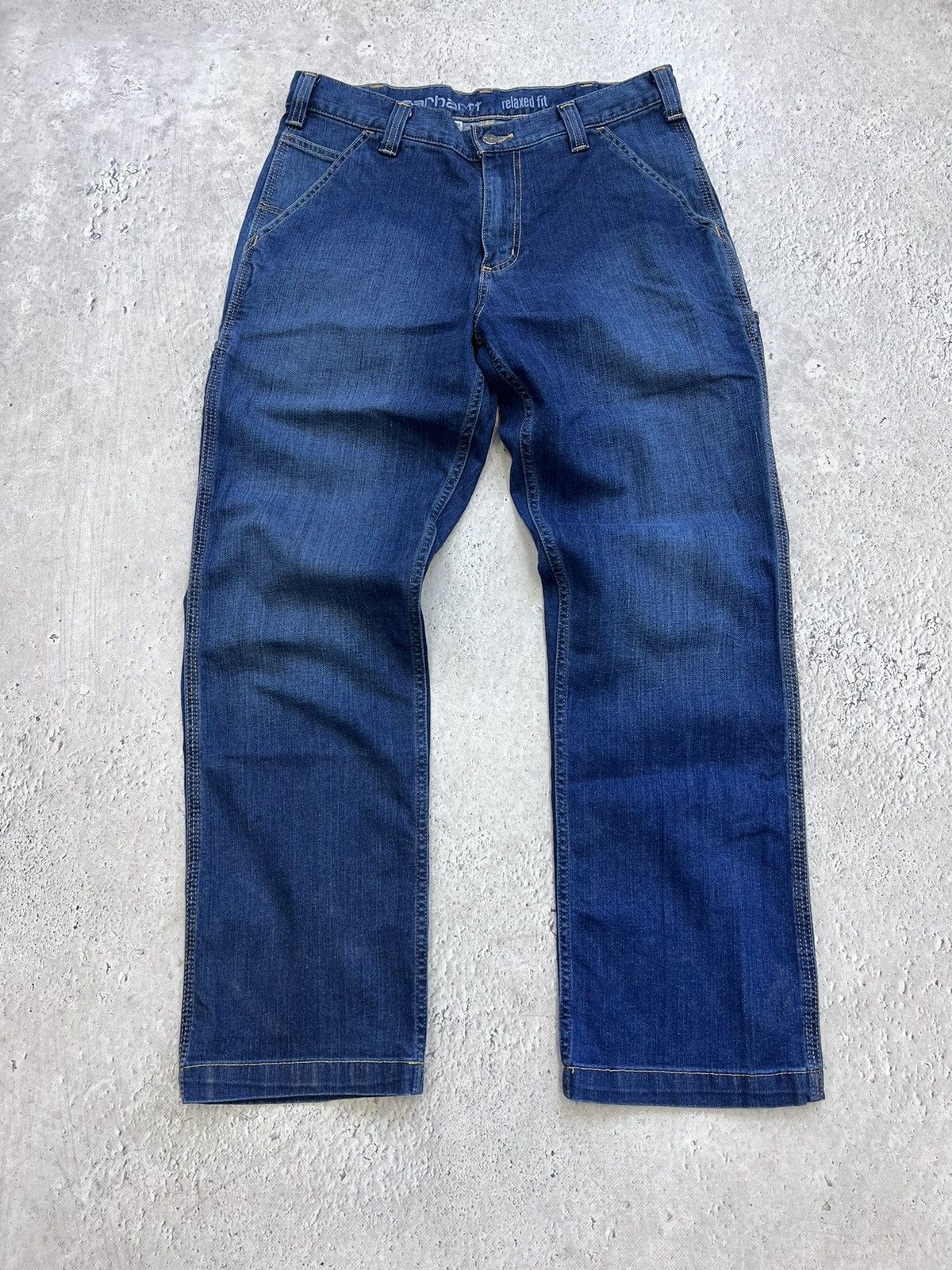 Carhartt × Vintage Carhartt Relaxed Loose Fit Y2k Baggy Carpenter Pants B324 Size US 32 / EU 48 - 9 Thumbnail