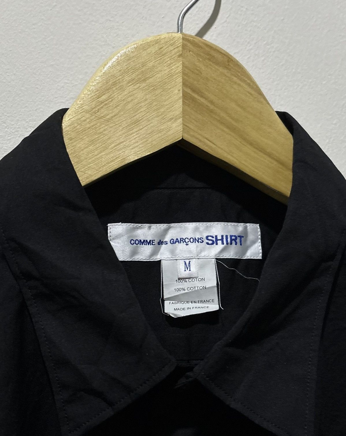 Comme des Garcons Comme des Garcons SHIRT Button Up Black Shirt Size US XL / EU 56 / 4 - 3 Thumbnail