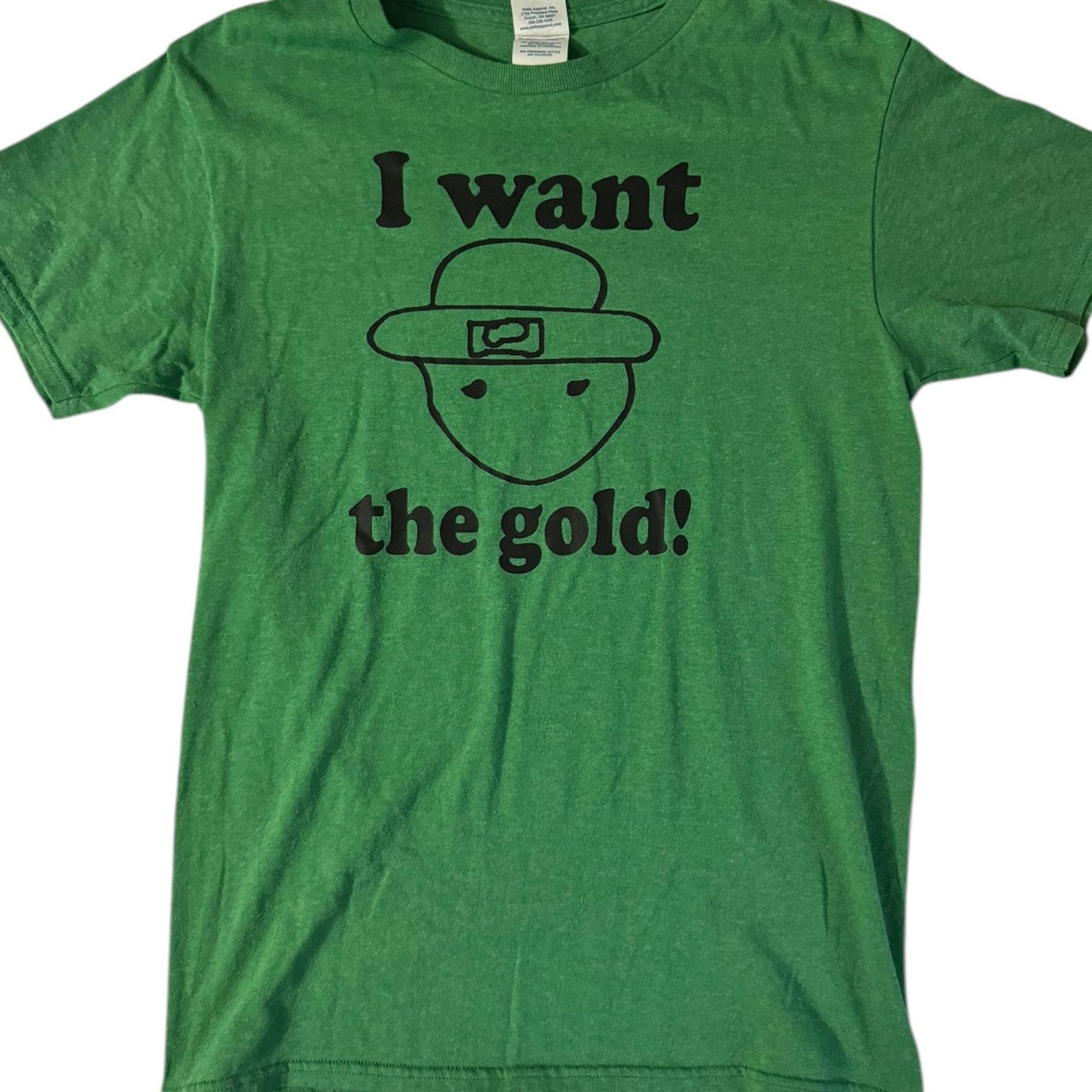 Other I Want the Gold Leprechaun Meme Vine T Shirt Green Small Size US S / EU 44-46 / 1 - 1 Thumbnail