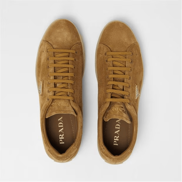Prada Suede Low Trainers Size US 11 / EU 44 - 5 Thumbnail