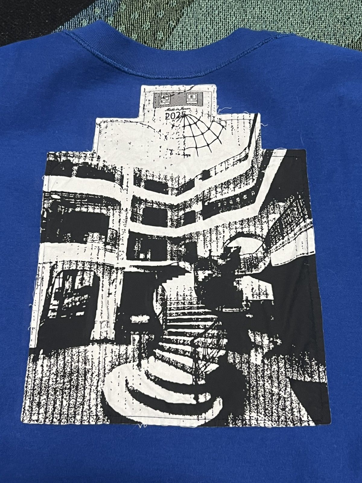 Cav Empt Cav Empt AS Raytracing Short Sleeve Blue Crewneck Large Size US L / EU 52-54 / 3 - 4 Thumbnail