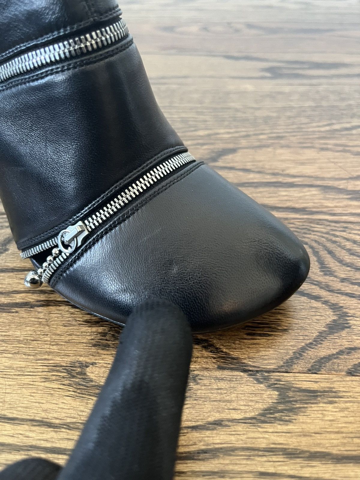 Burberry Burberry Leather Peep Boots Size US 7 / IT 37 - 10 Thumbnail