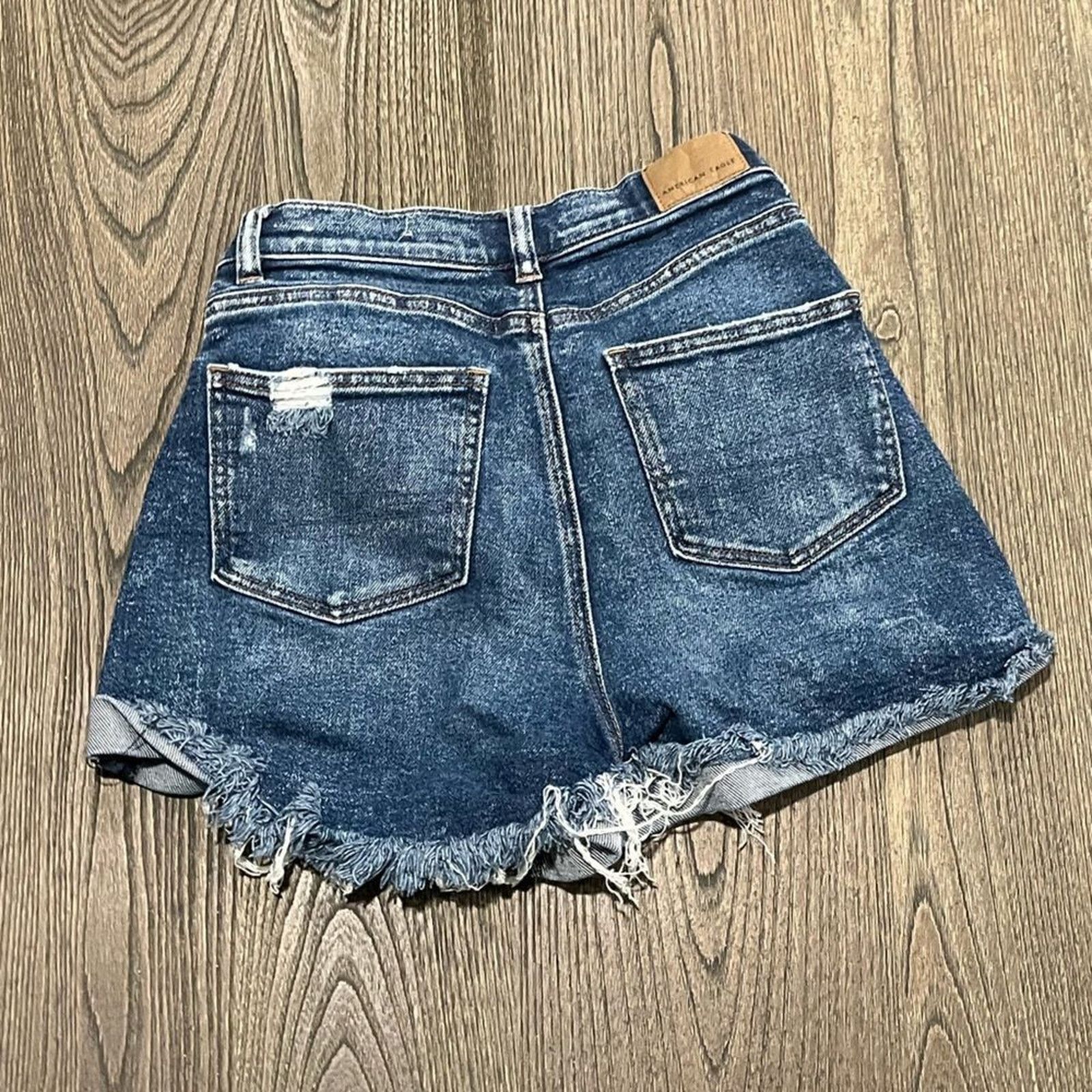 American Eagle Outfitters American Eagle Boyfriend Shorts High Waist M Wash Size 0 Size 25" / US 0 / IT 36 - 6 Thumbnail
