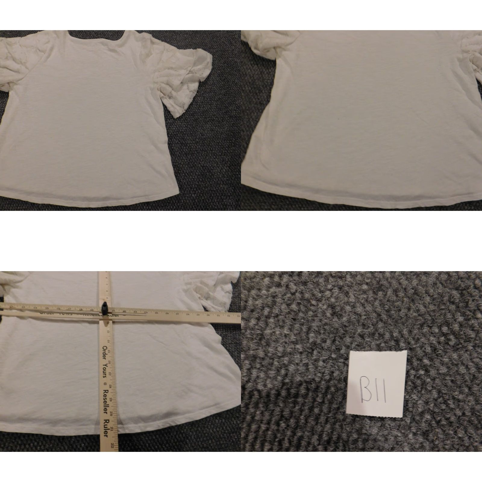 Vintage Cupio Women Blouse Short Sleeve White Crew Neck Pullover Knit 100% Cotton Casual Size L Regular Button Classic/Fitted Stretch Vintage No Women Size L / US 10 / IT 46 - 9 Thumbnail