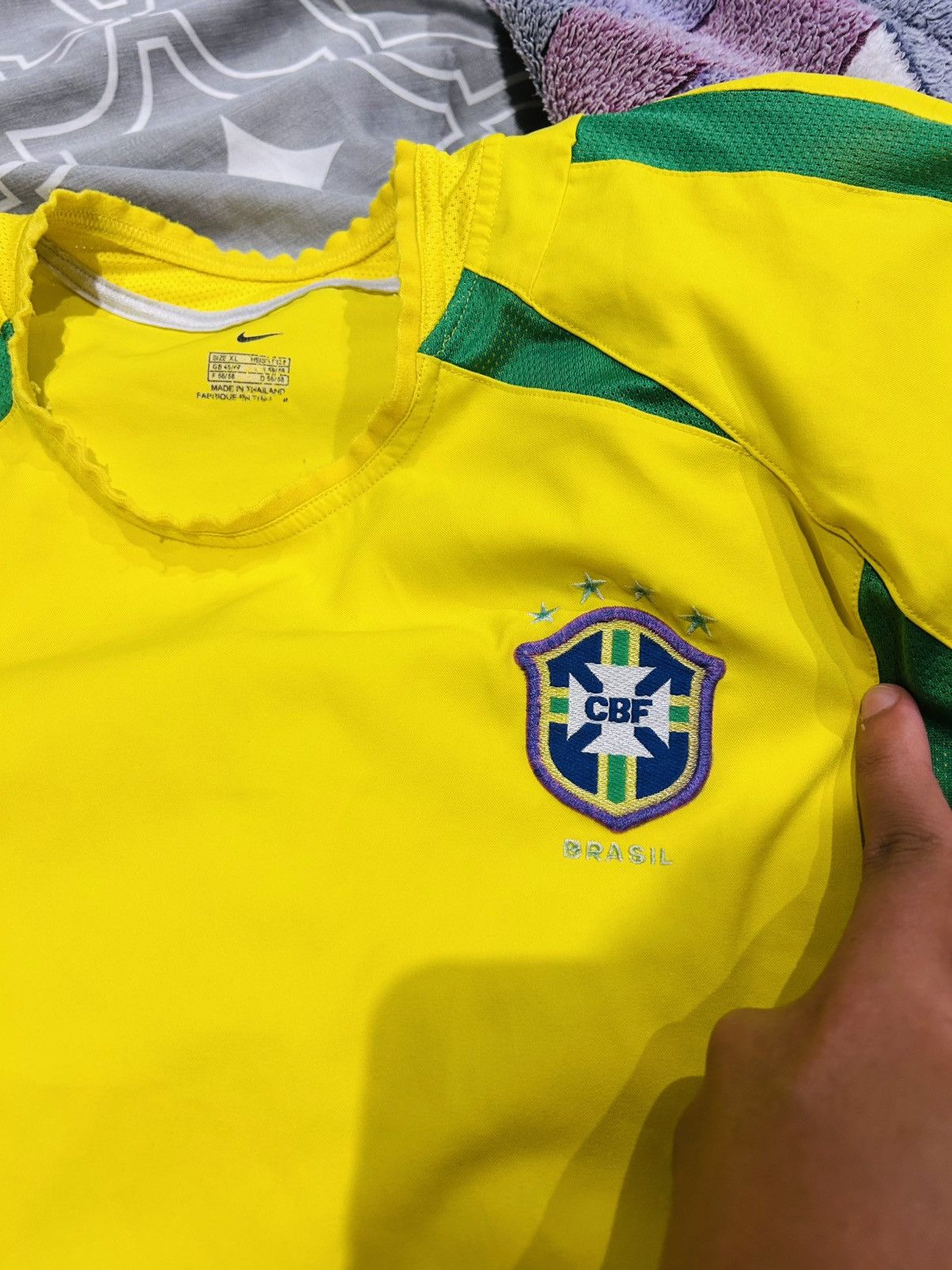Nike Brazil 2002 home jersey Size US XL / EU 56 / 4 - 3 Thumbnail