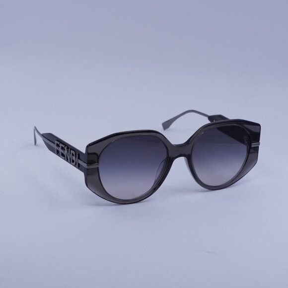 Fendi Fendi FE40083U 20B Sunglasses Shiny Grey Butterfly Frame Size ONE SIZE - 4 Thumbnail