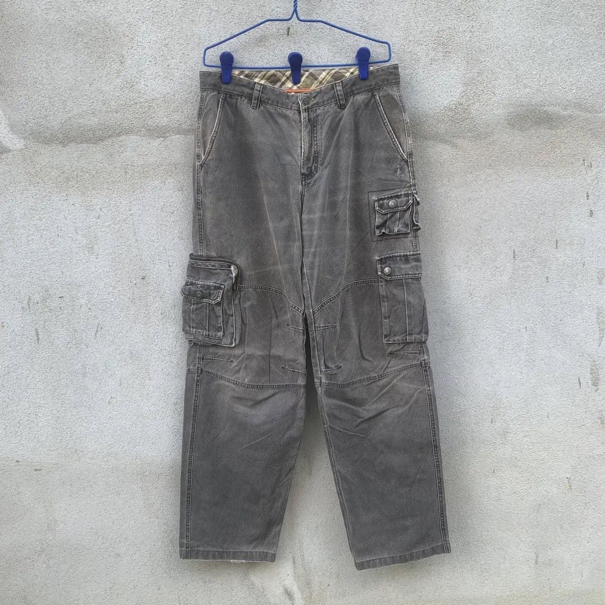 BEANPOLE BEAN POLE🔥DOUBLE KNEE CARGO VINTAGE BAGGY FADED MULTI PANTS Size US 32 / EU 48 - 1 Thumbnail