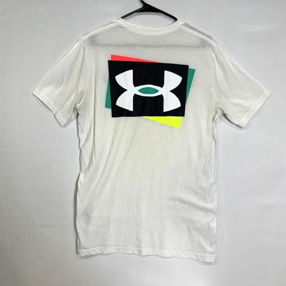 Under Armour Under Armour Men’s T-Shirt Short Sleeve Crew Neck Graphic Logo White M Size US M / EU 48-50 / 2 - 2 Thumbnail