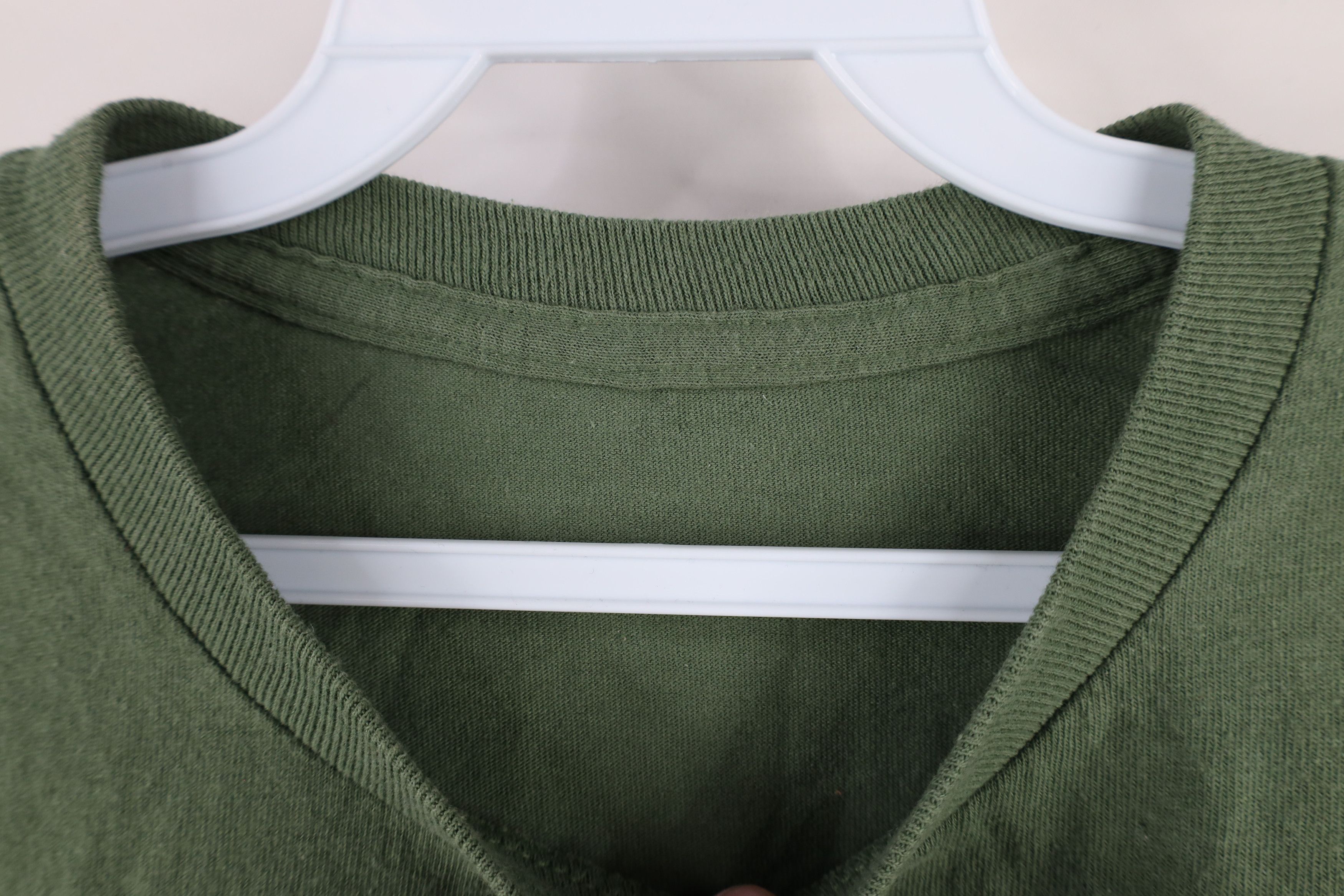 Vintage Vintage 90s Streetwear Long Sleeve T-Shirt Green Cotton Size US XL / EU 56 / 4 - 6 Thumbnail