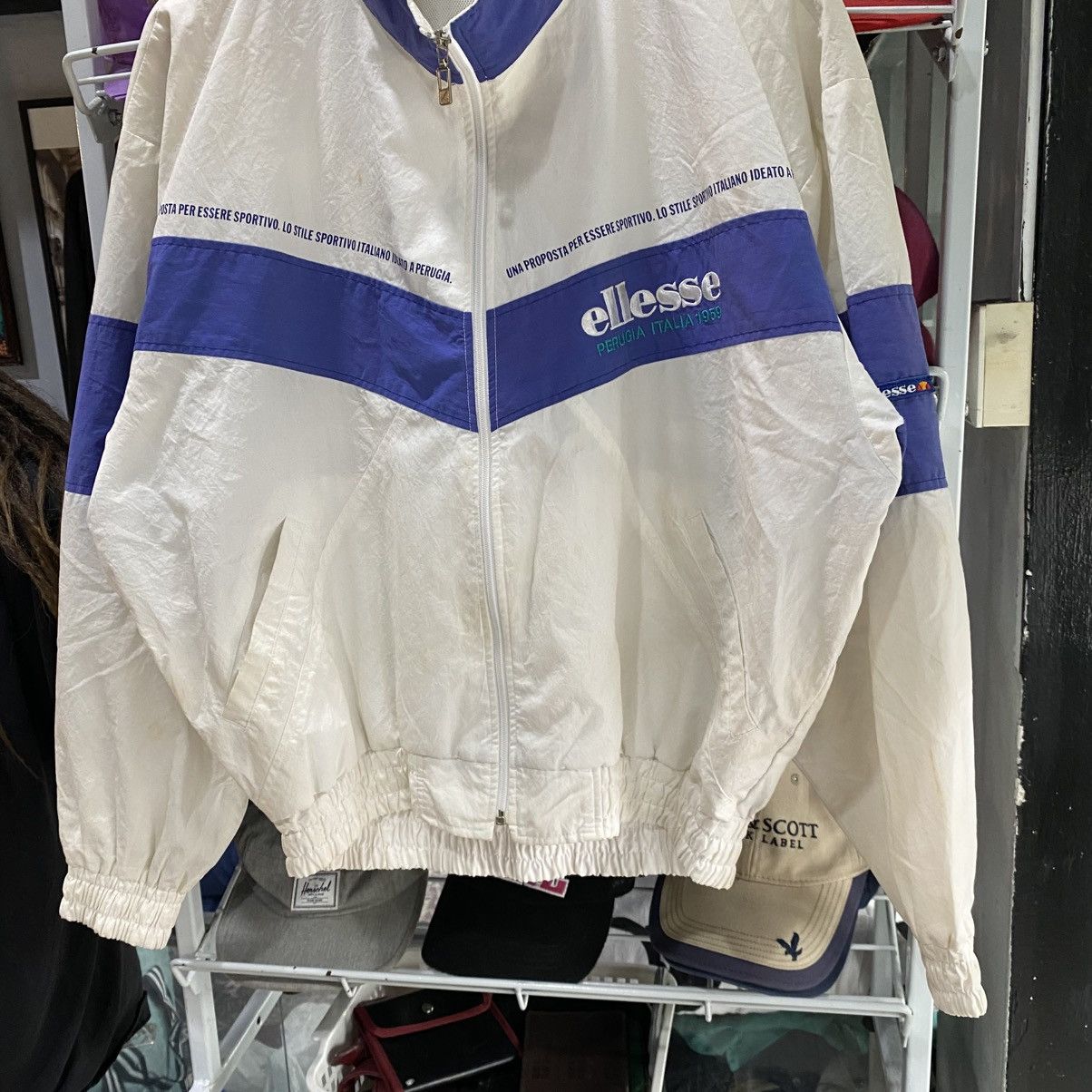 Ellesse Vintage Ellesse big logo Embroidery light jackets Size US L / EU 52-54 / 3 - 5 Thumbnail