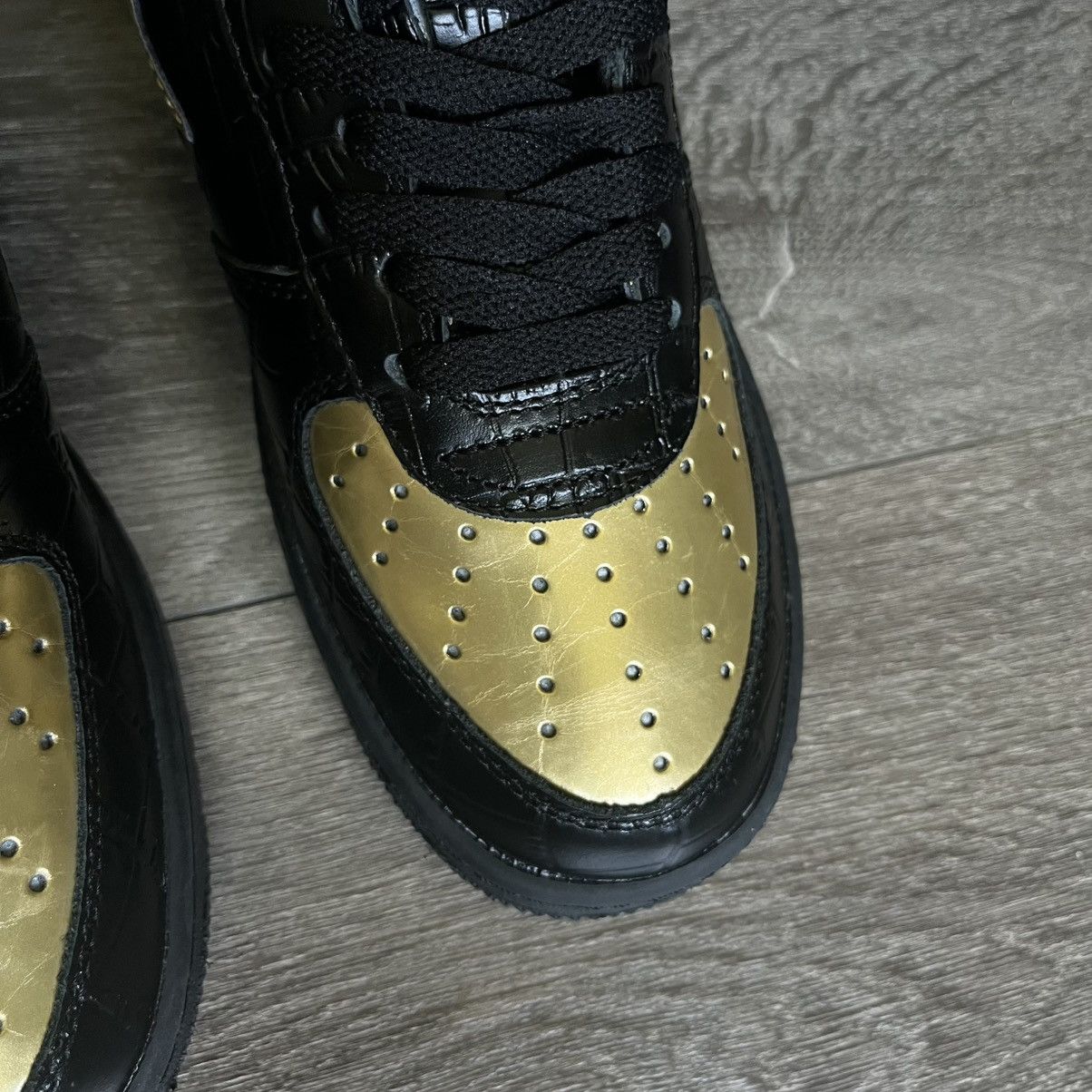 Bape New A Bathing Ape Bape Bapesta 24 Karat Black Gold Sneakers Size US 8.5 / EU 41-42 - 11 Thumbnail