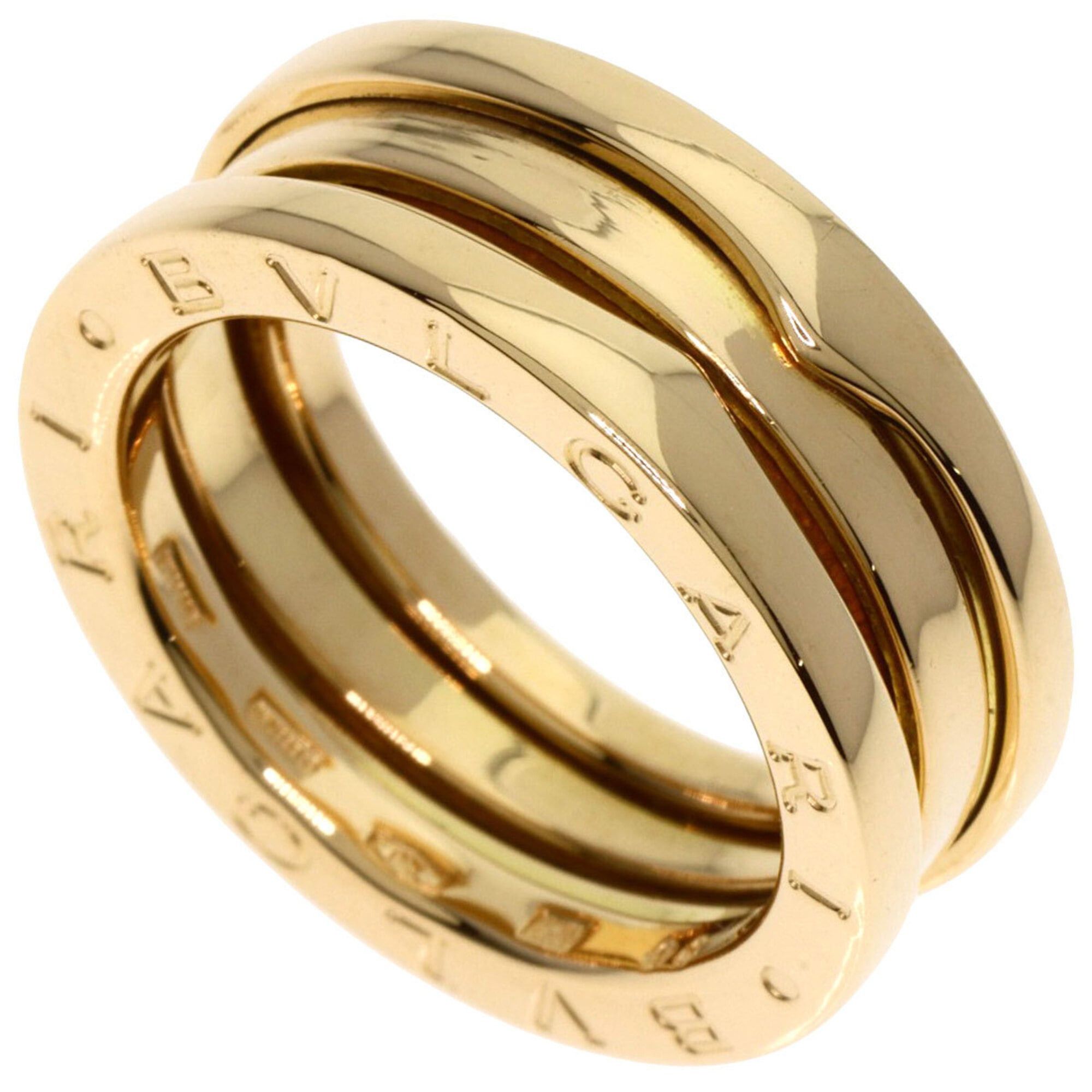 Bvlgari Bulgari B-zero1 2-band ring #50, 18K yellow gold, women's BVLGARI Size ONE SIZE - 1 Thumbnail
