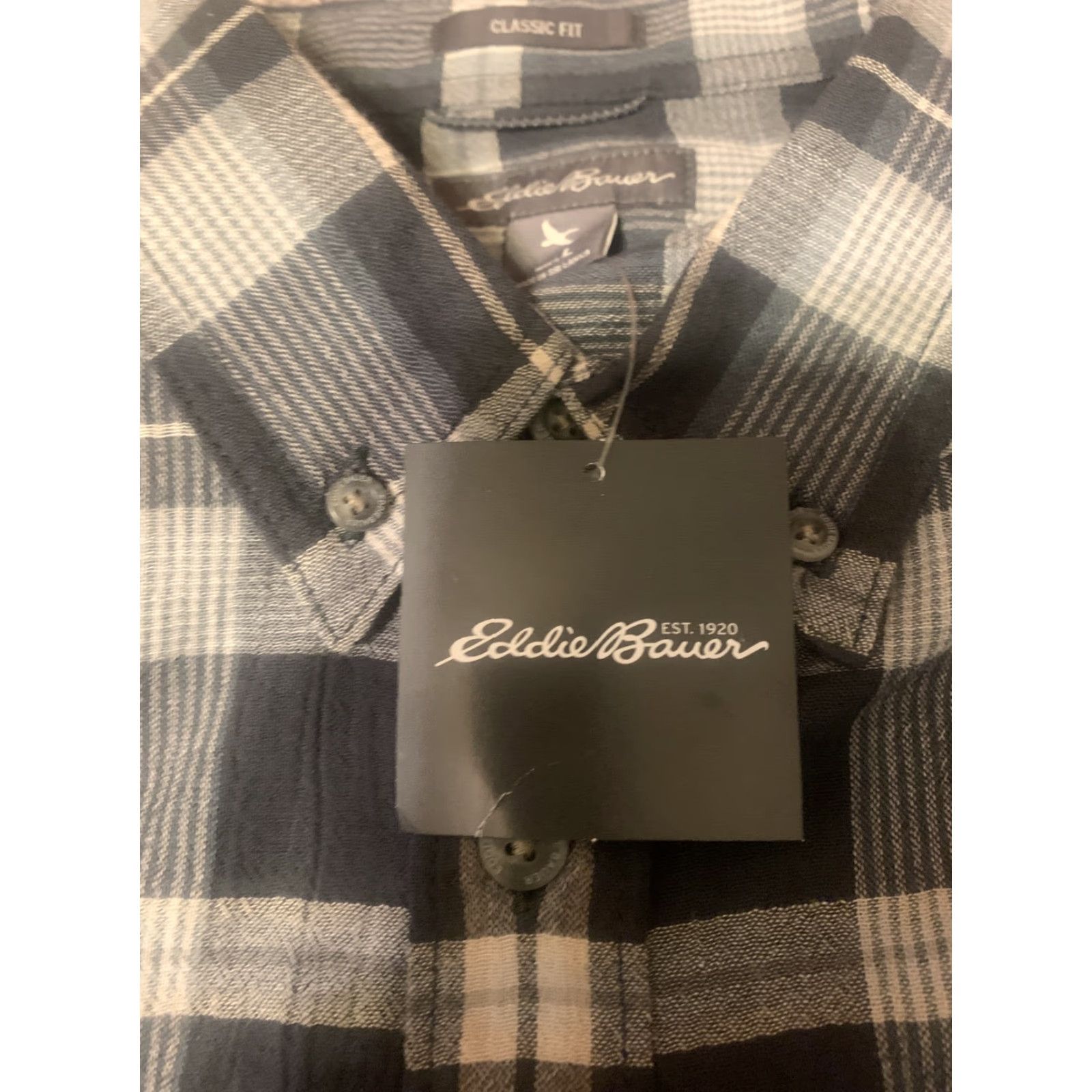 Eddie Bauer NWT Eddie Bauer Breezeway Classic Fit Mens Shirt Button Long Sleeve Sz Large Size US M / EU 48-50 / 2 - 2 Thumbnail