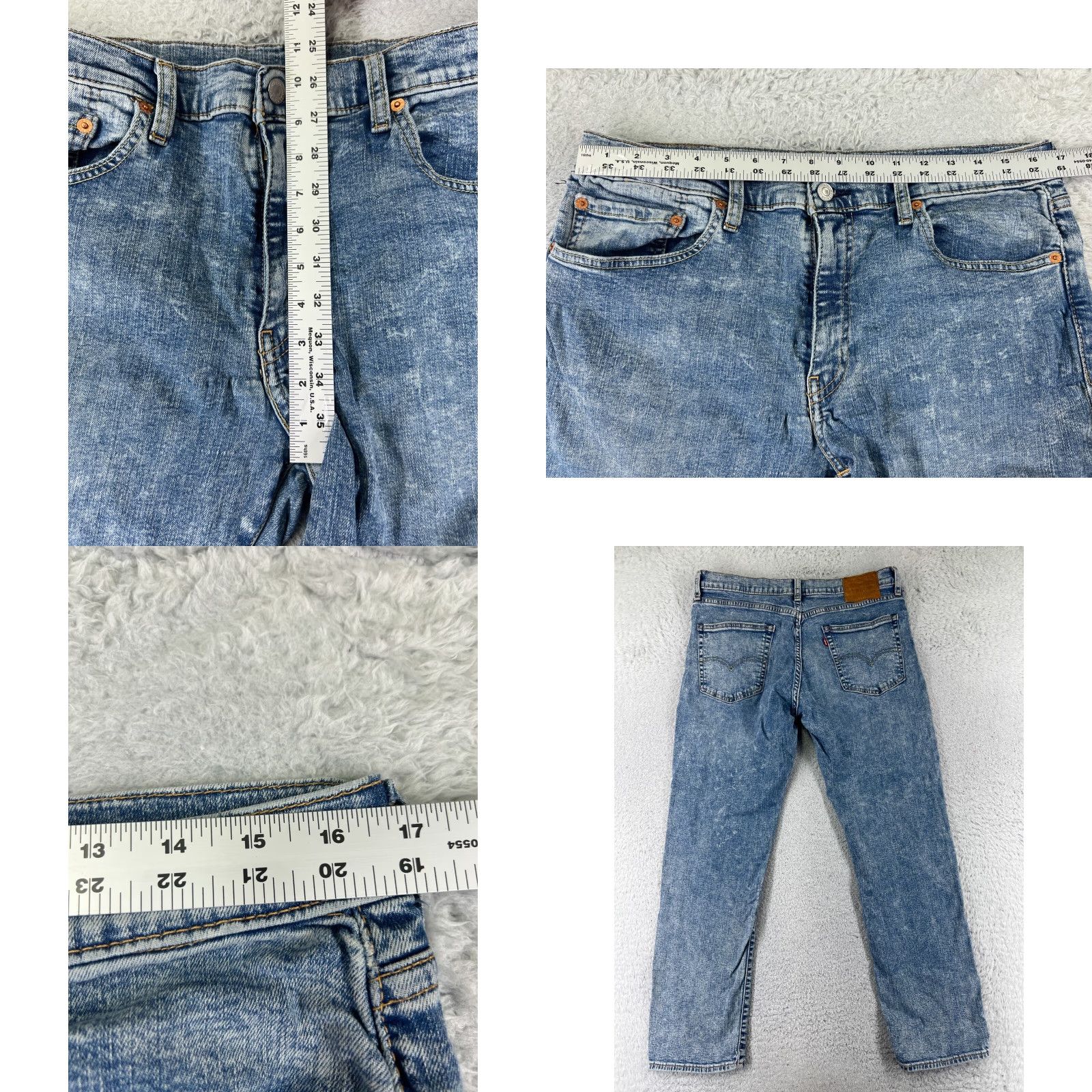 Levi's Levi's Jeans Adult 36 Blue Denim 511 Cotton Blend 33x30 Premium Light Straight Slim 5-Pocket Mens Regular Size US 36 / EU 52 - 9 Thumbnail