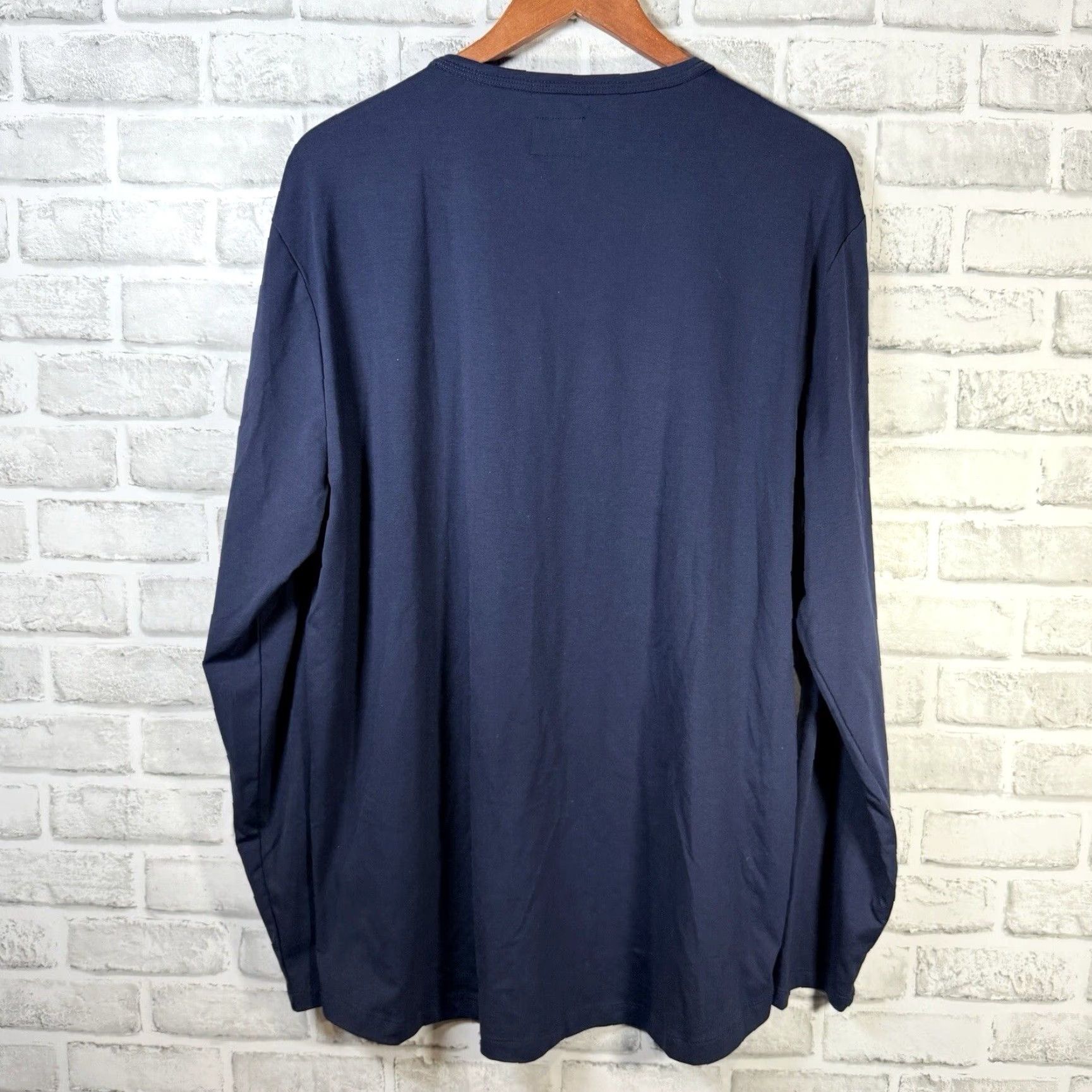 Cuts CUTS Curve-Hem Athletic Long Sleeve Shirt Men XXL Blue T-Shirt Athletic Fit 2XL Mens Size US XXL / EU 58 / 5 - 5 Thumbnail