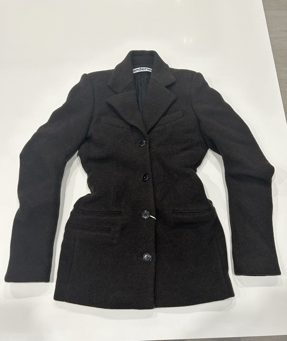 Alexander Wang fitted gathered blazer