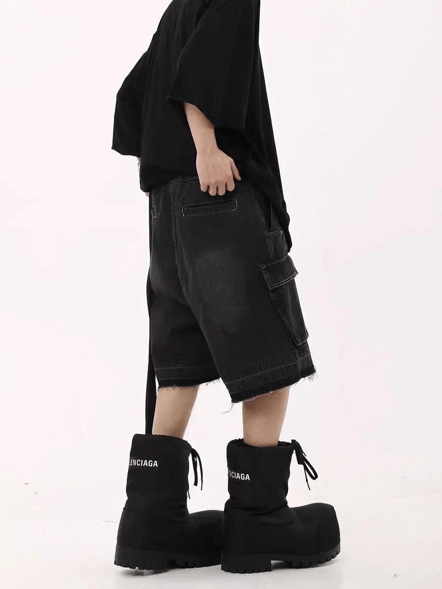 Japanese Brand × Vintage Vintage High Street Multi-Pocket Denim Shorts Size US 28 / EU 44 - 3 Thumbnail