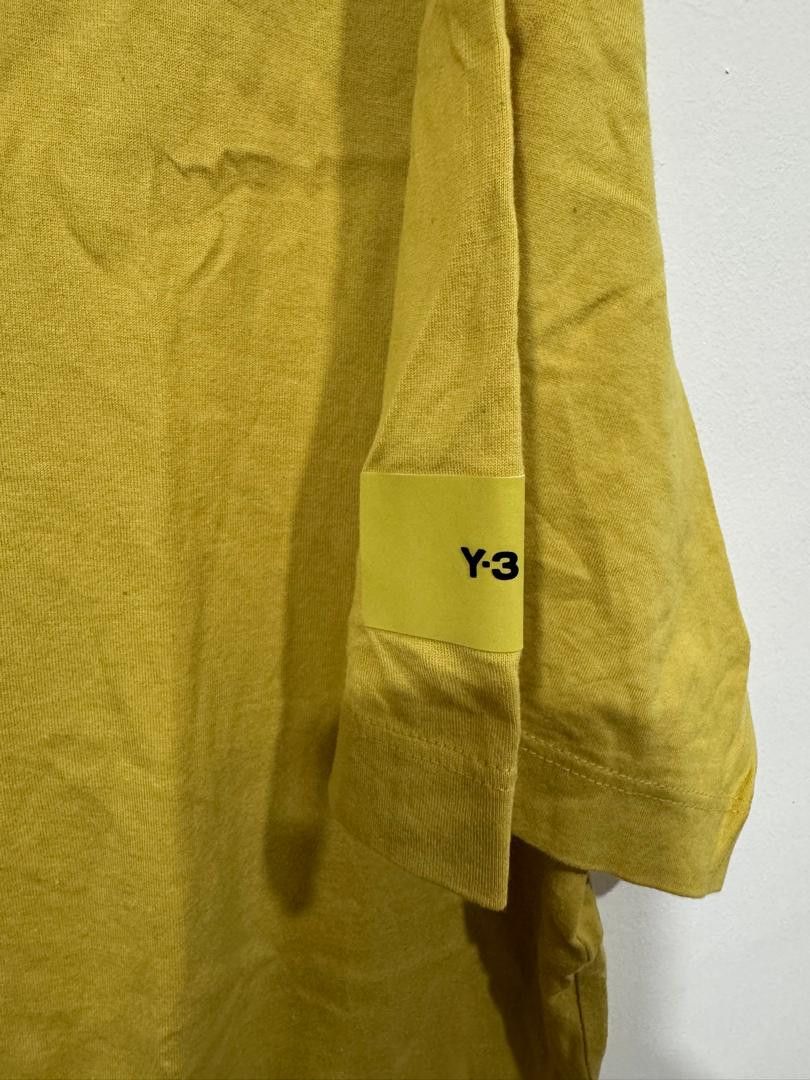 Adidas × Yohji Yamamoto Adidas Y3 Yohji Yamamoto Mustard Tee Size US L / EU 52-54 / 3 - 3 Thumbnail