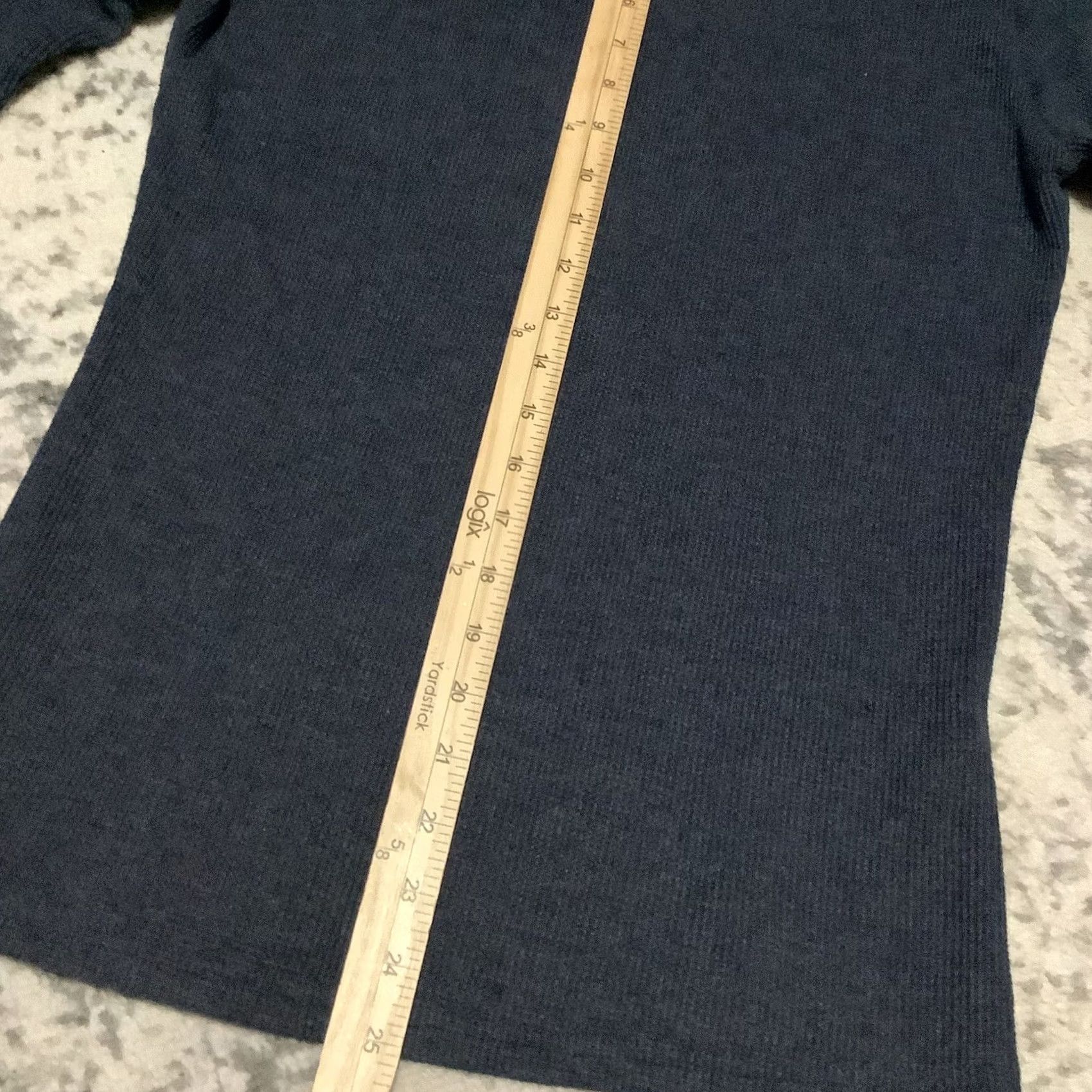 Vintage H2H Men's Blue Long Sleeve Thermal Pullover Henley Collar Shirt M Size US M / EU 48-50 / 2 - 5 Thumbnail