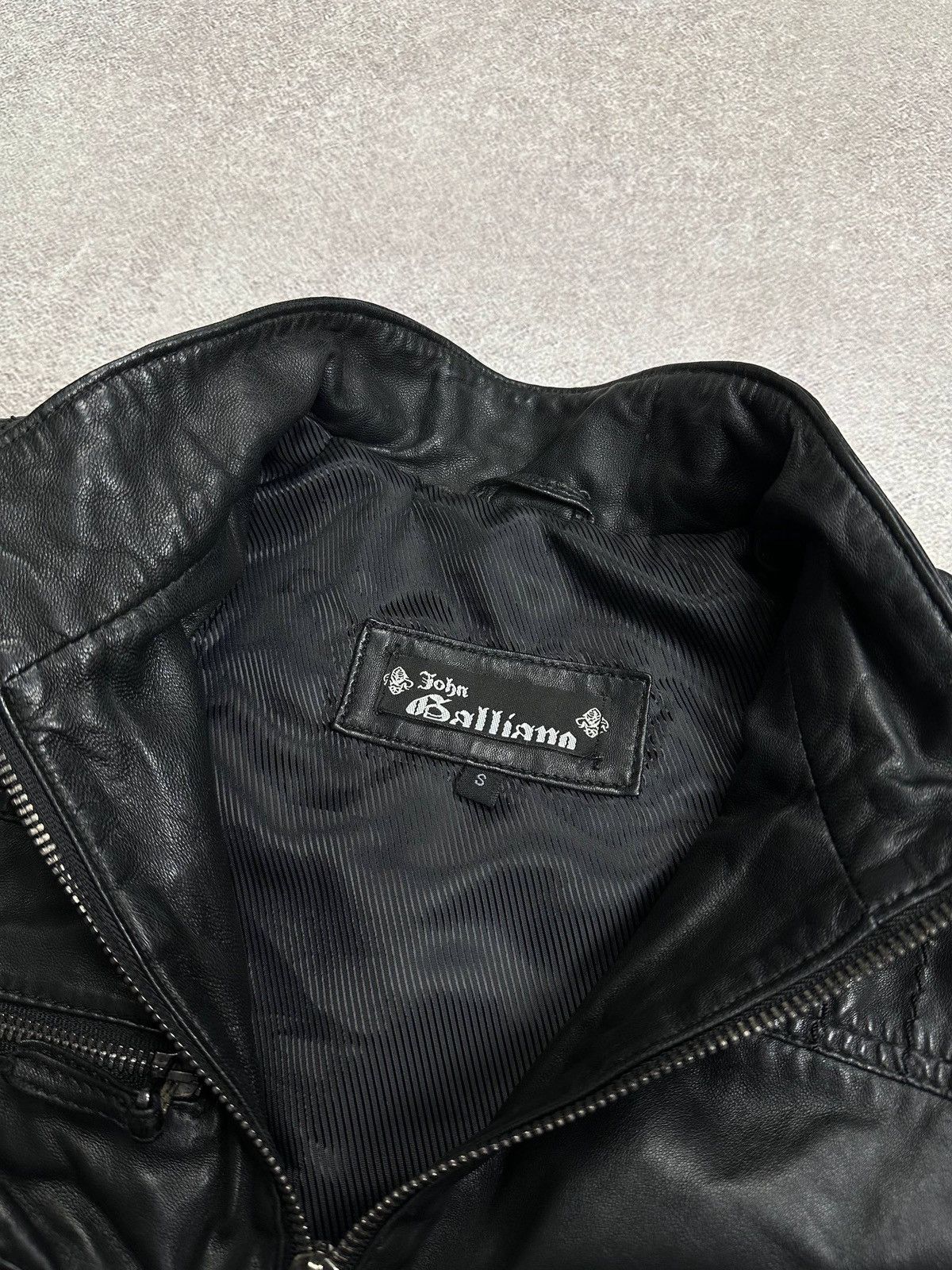 John Galliano John Galliano SS07 Runway Leather Moto Biker Jacket Size US S / EU 44-46 / 1 - 9 Thumbnail