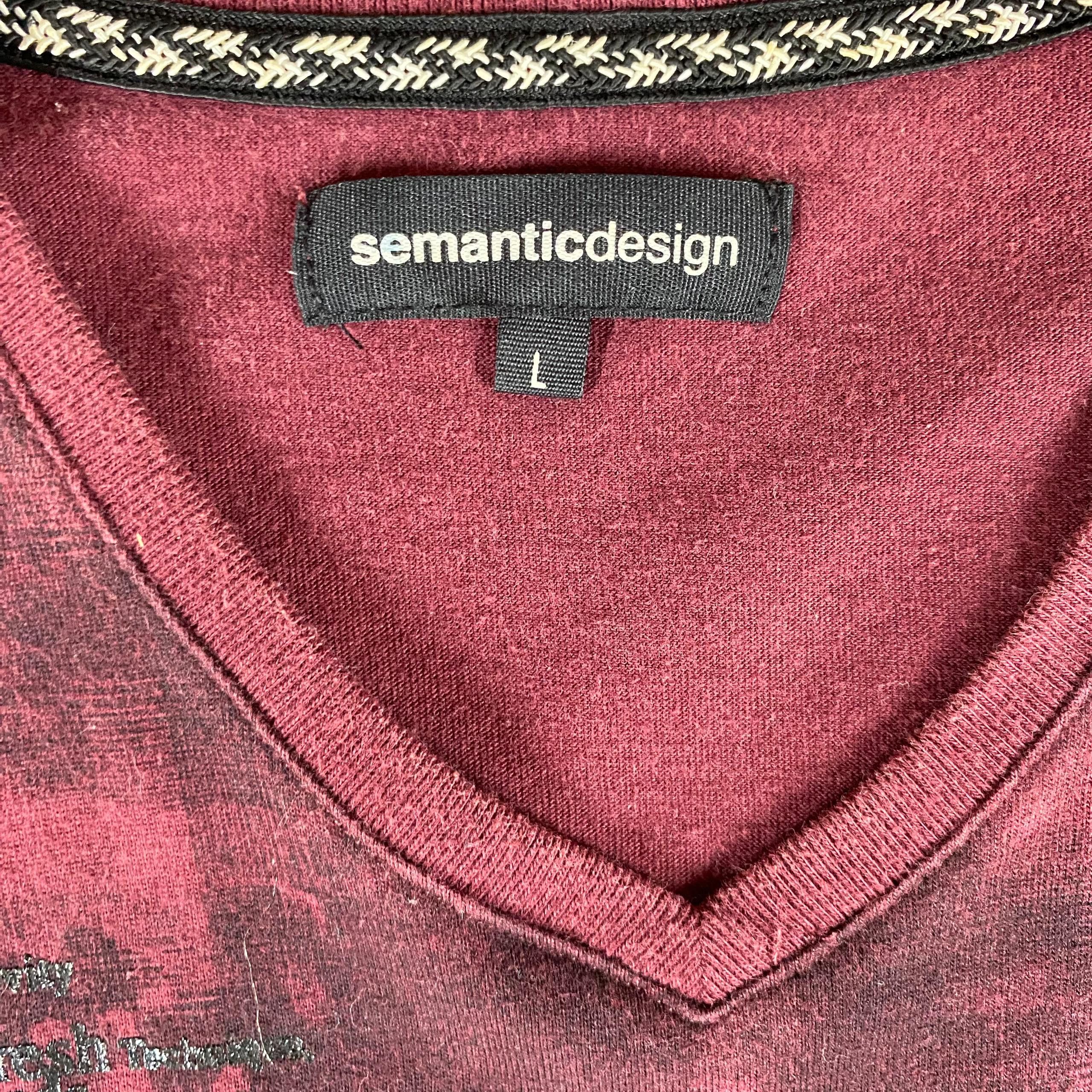 semanticdesign Vintage Semantic Design Streetwear Tshirt Size US L / EU 52-54 / 3 - 11 Thumbnail