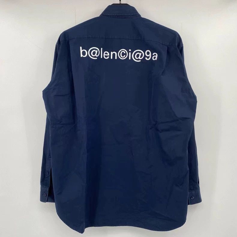 Balenciaga Balenciaga Back Mailbox Letter Long Sleeve Shirt 2501-Nexta Size US XXS / EU 40 - 1 Thumbnail