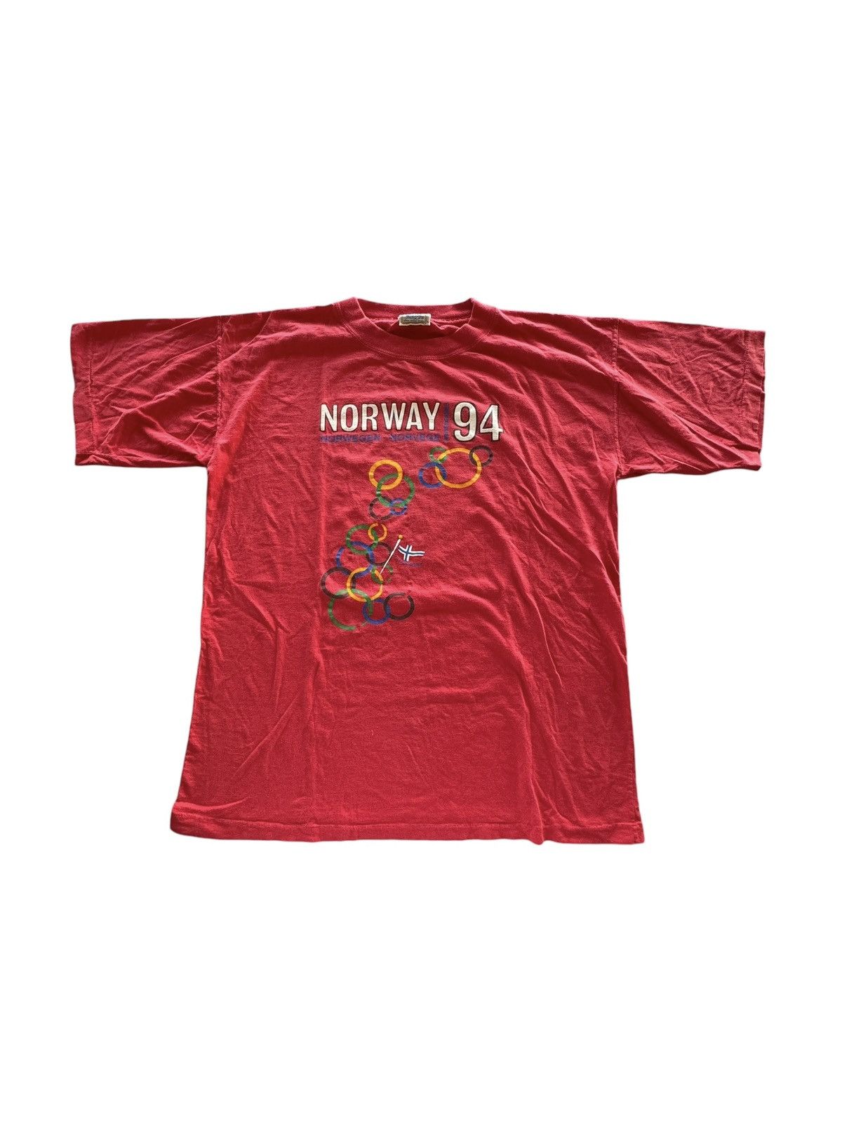 Other × Vintage Vintage 1994 Norway Winter Olympics Aktiv Golden Line Tee Size L / US 10 / IT 46 - 1 Thumbnail