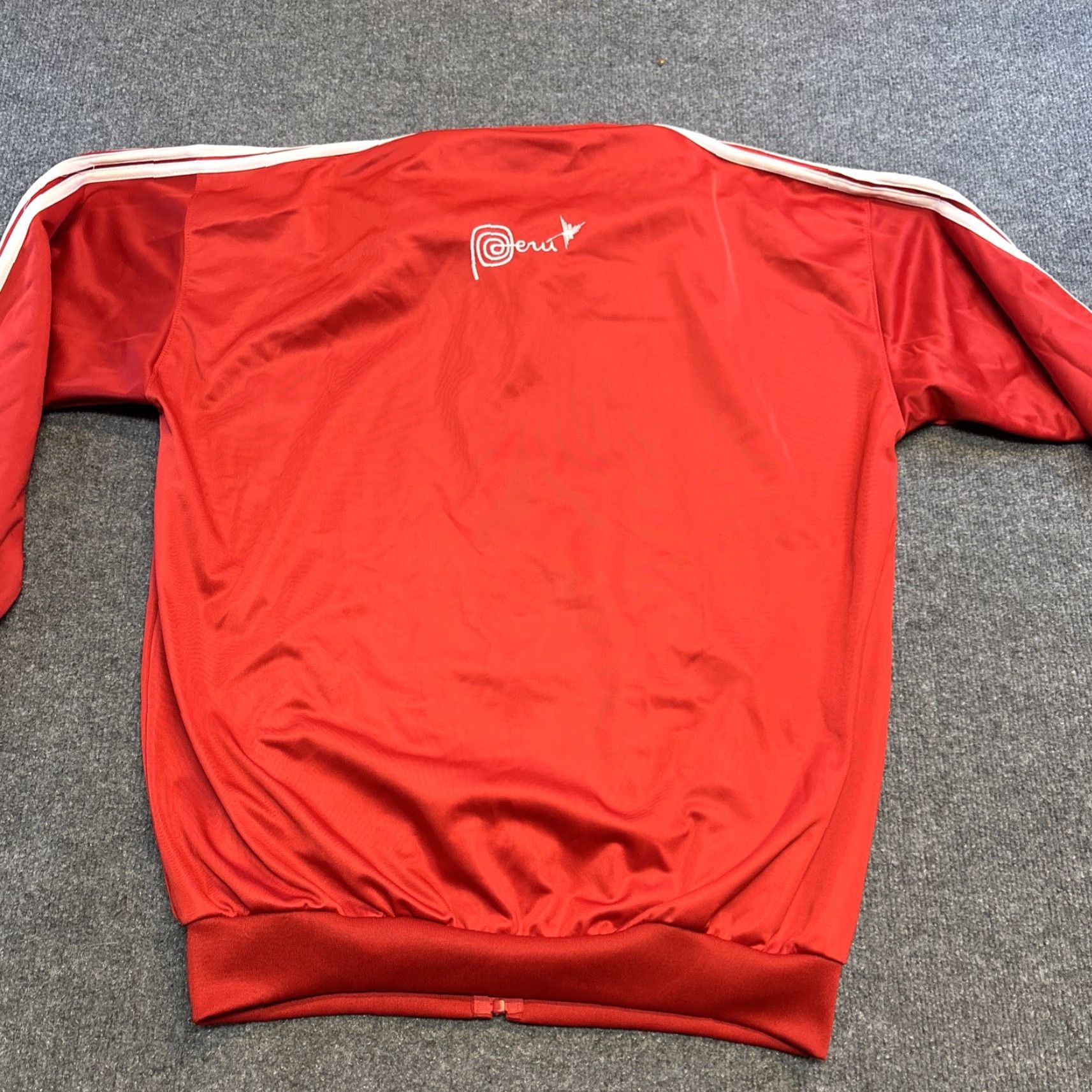 Vintage Peru Track Jacket Full Zip Men XL Red White Embroidered Tourist Travel Track Jacket Mens XL Red White Embroidered Tourist Travel Size US XL / EU 56 / 4 - 5 Thumbnail