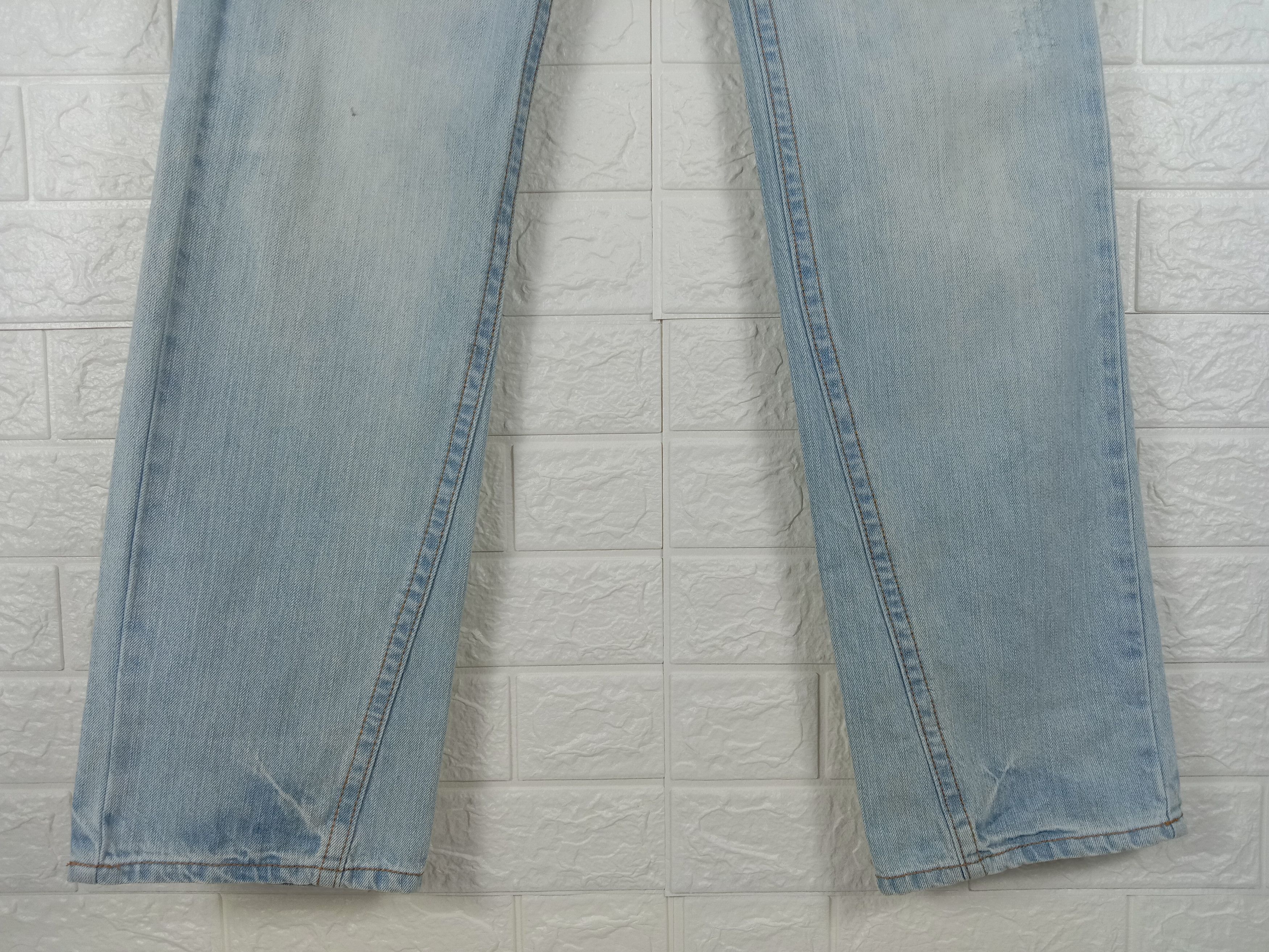 Japanese Brand Vintage Japanese Blue Moon Blue Double Waist Denim Size 27" / US 4 / IT 40 - 8 Thumbnail