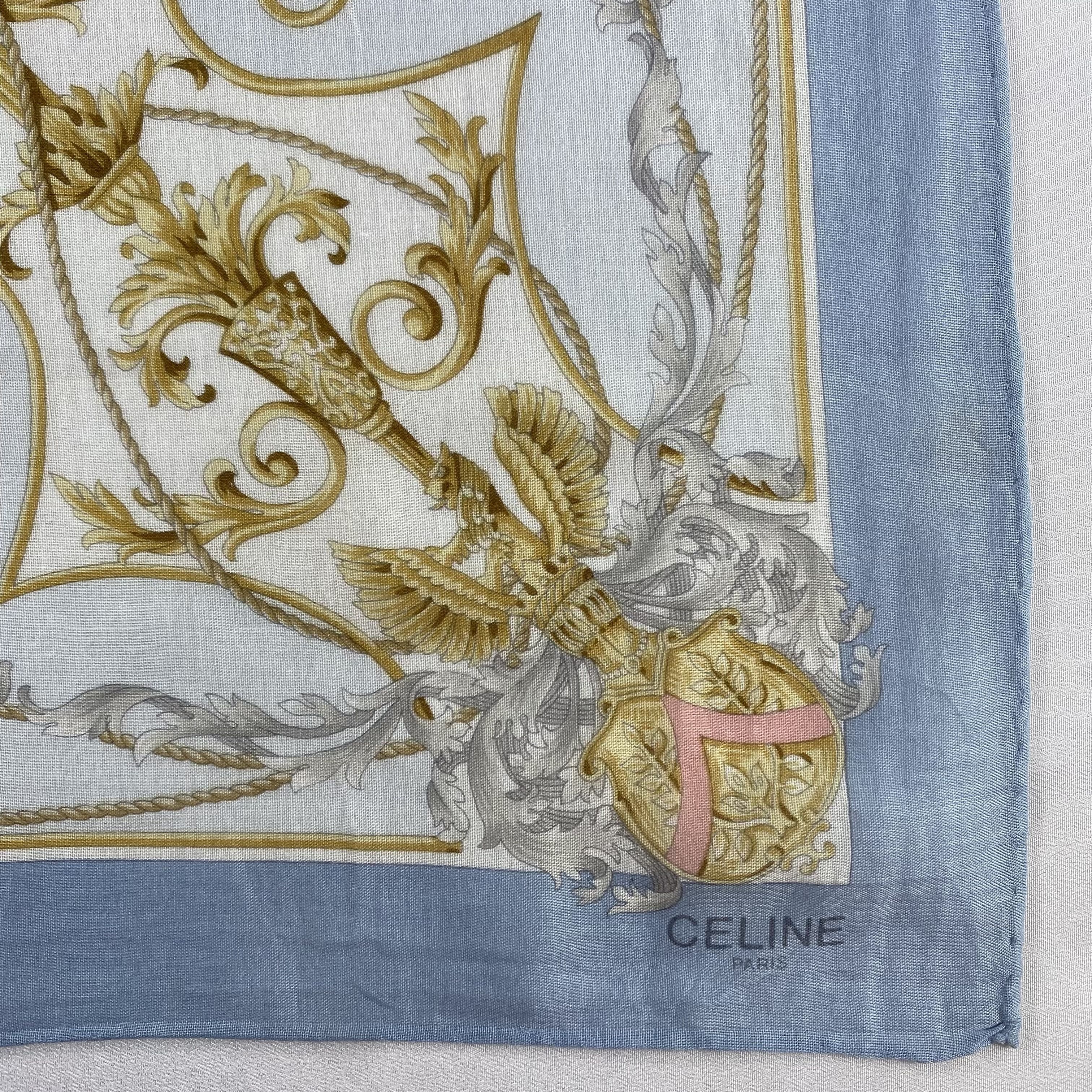 Celine × Vintage Celine Handkerchief / Neckerchief / Bandana-P1614 Size ONE SIZE - 3 Thumbnail