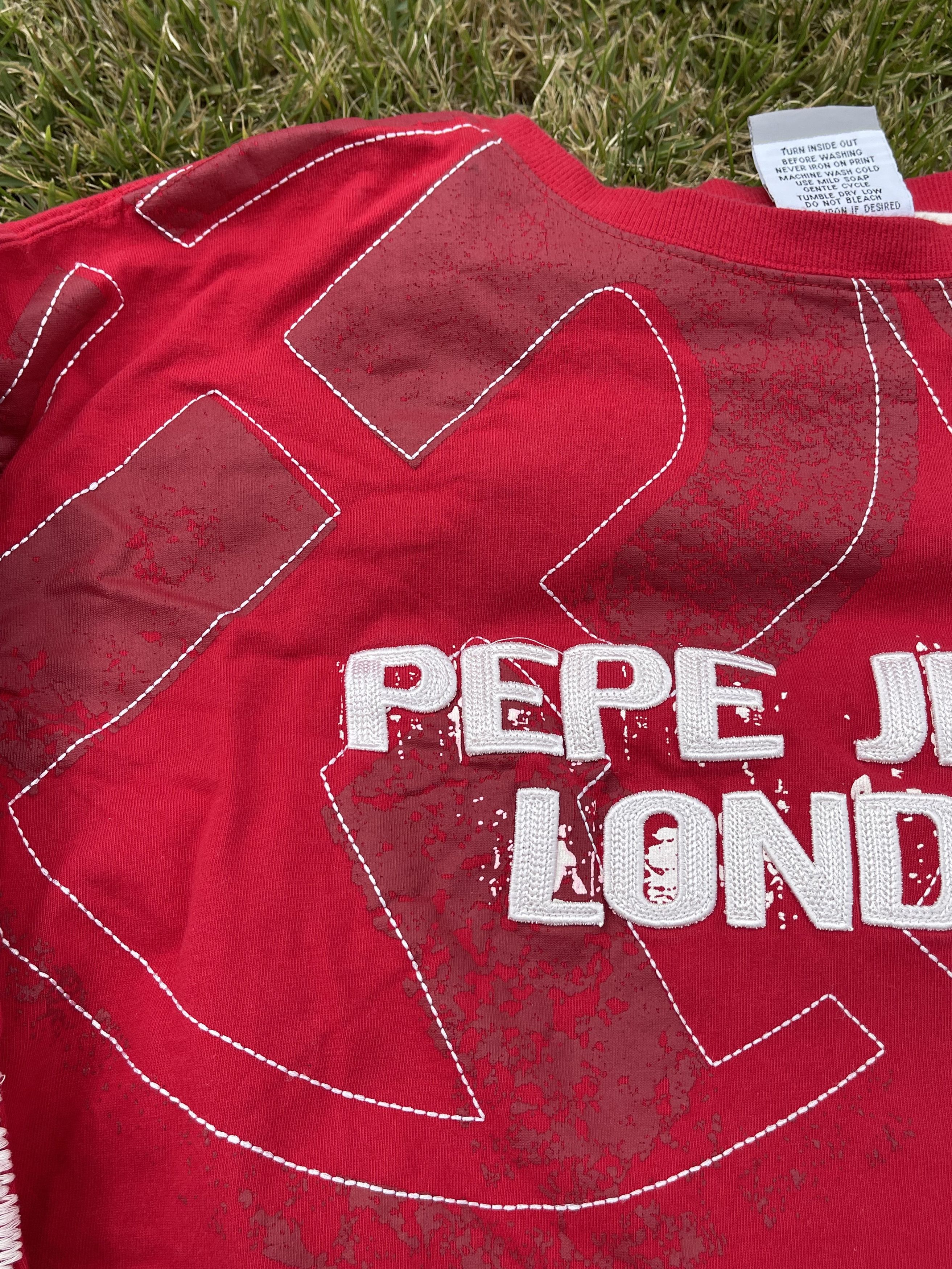 Pepe Jeans × Vintage Pepe Jeans London Y2K Hip Hop Rap Long Sleeve T-Shirt Size US XXL / EU 58 / 5 - 6 Thumbnail