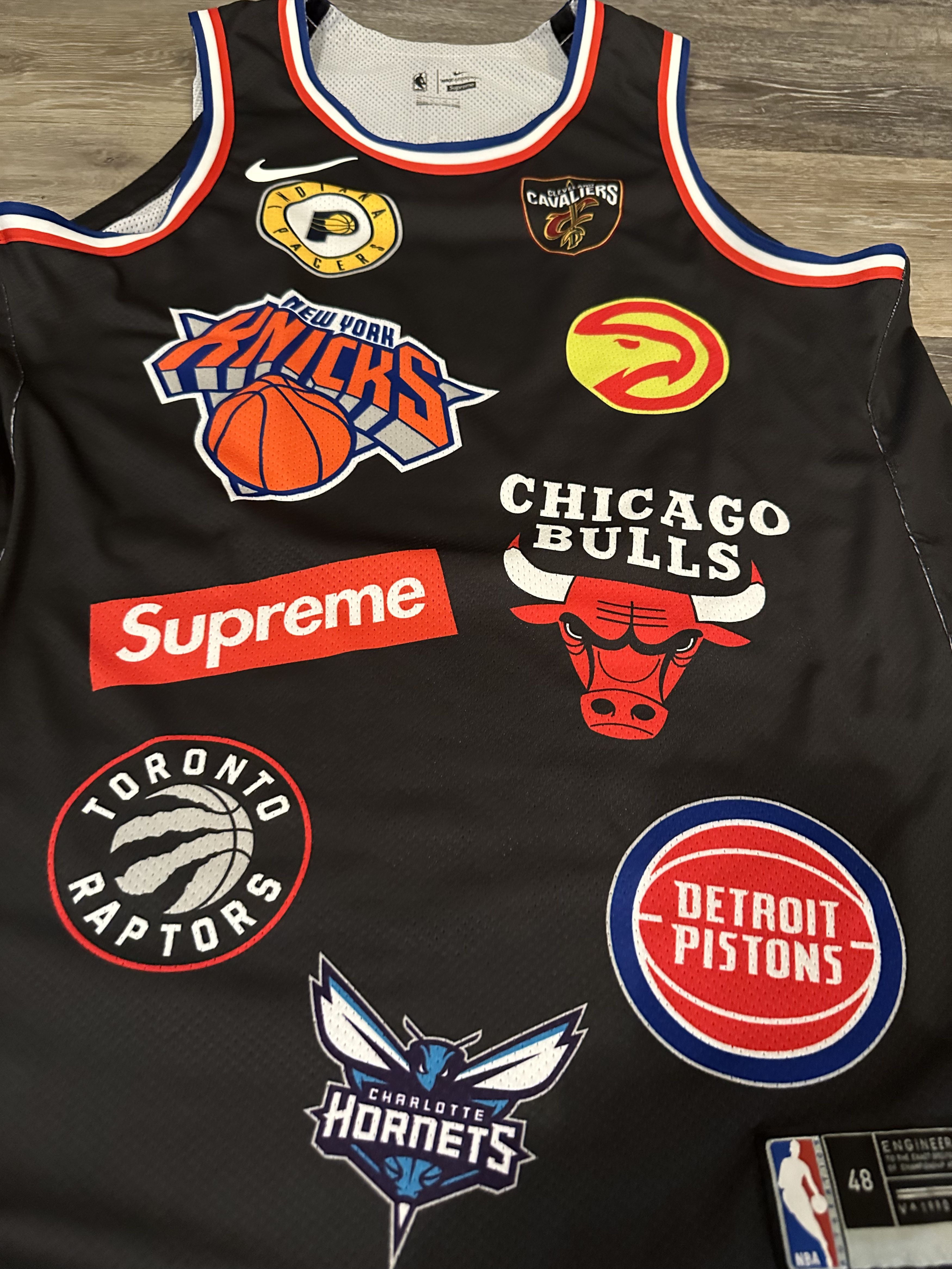 NBA × Nike × Supreme Supreme X Nike X NBA Jersey Black Size US L / EU 52-54 / 3 - 3 Thumbnail