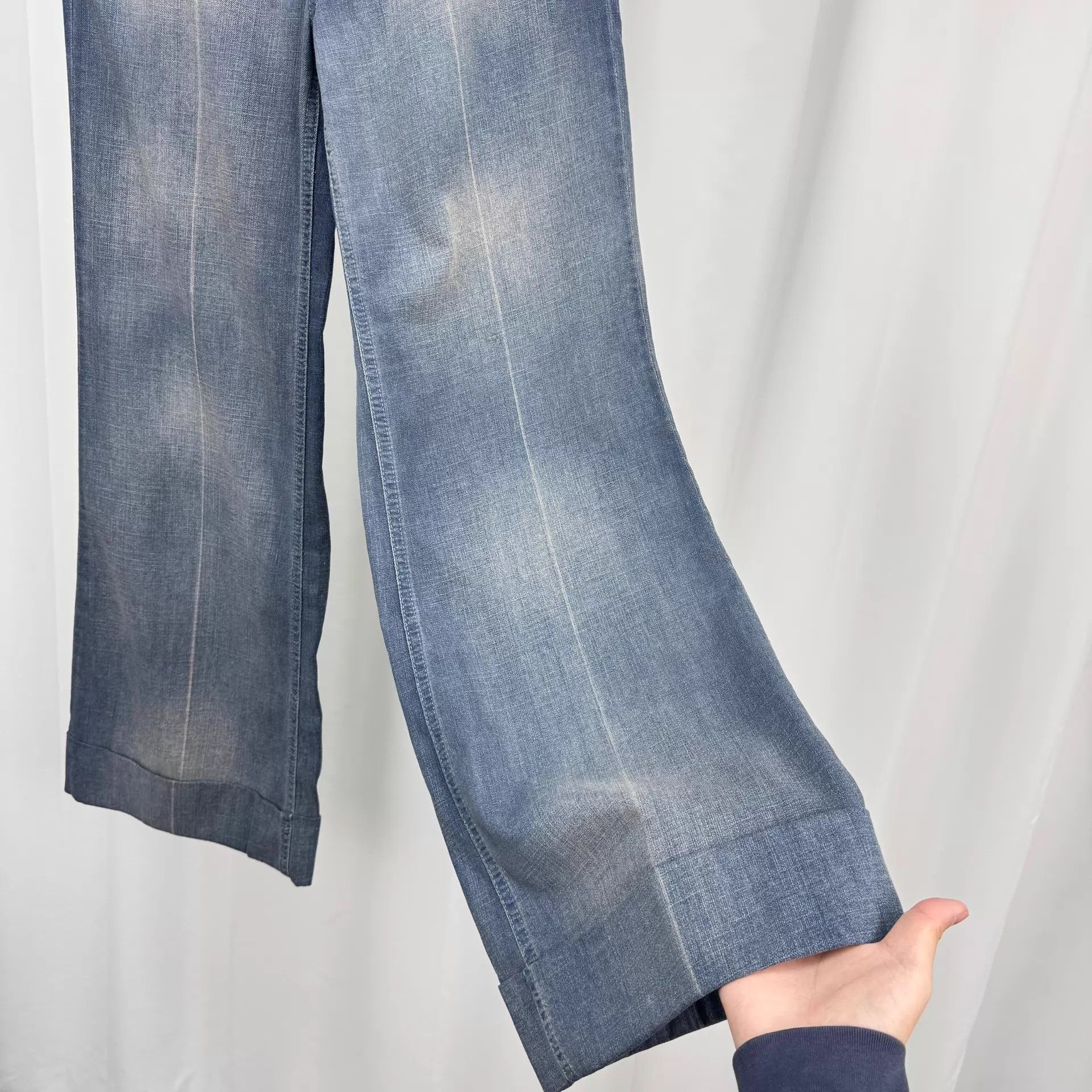 Gucci Gucci Leather Patch Washed Jeans W25 New Size 25" / US 0 / IT 36 - 4 Thumbnail