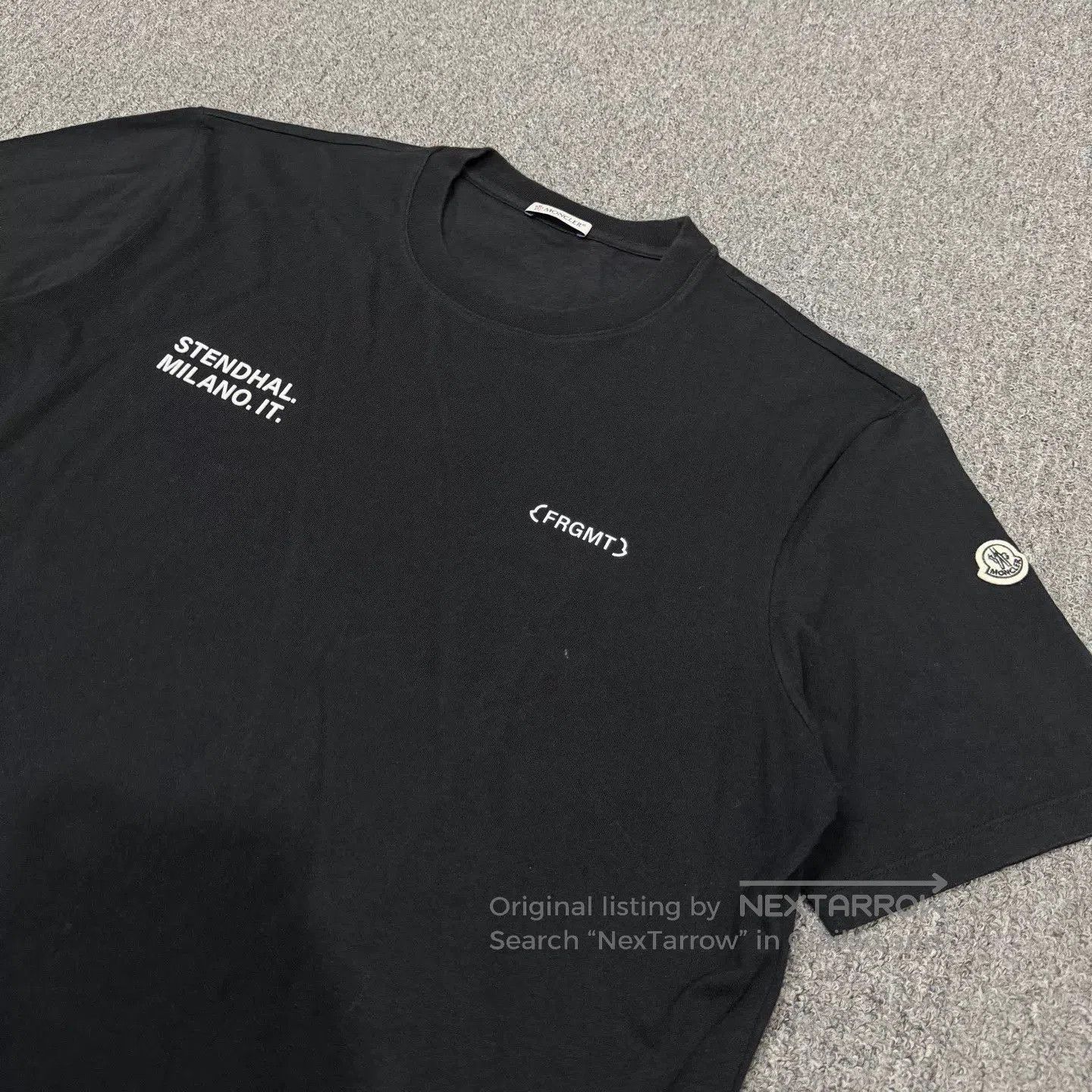 Moncler Black Short Sleeve Graphic T-Shirt. Size US L / EU 52-54 / 3 - 3 Thumbnail