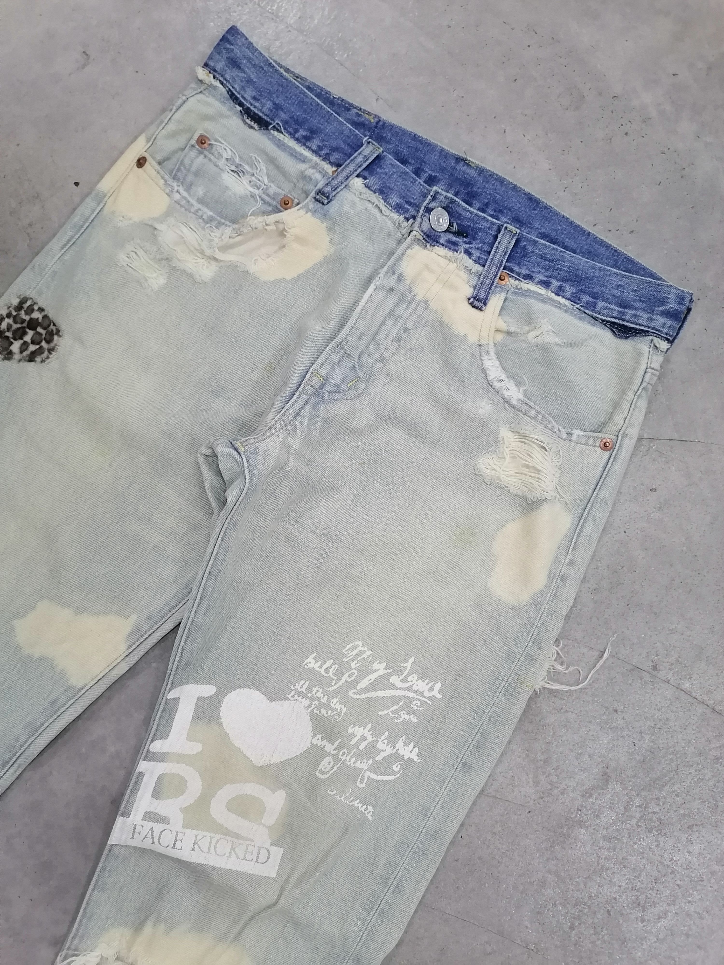 If Six Was Nine × Japanese Brand Destroy Jeans RNA Distressed Denim Pants Size US 29 - 5 Thumbnail