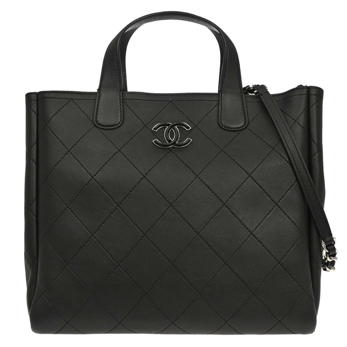 Chanel Chanel Covered CC Shopping Tote Stitched Calfskin Size ONE SIZE - 1 Thumbnail