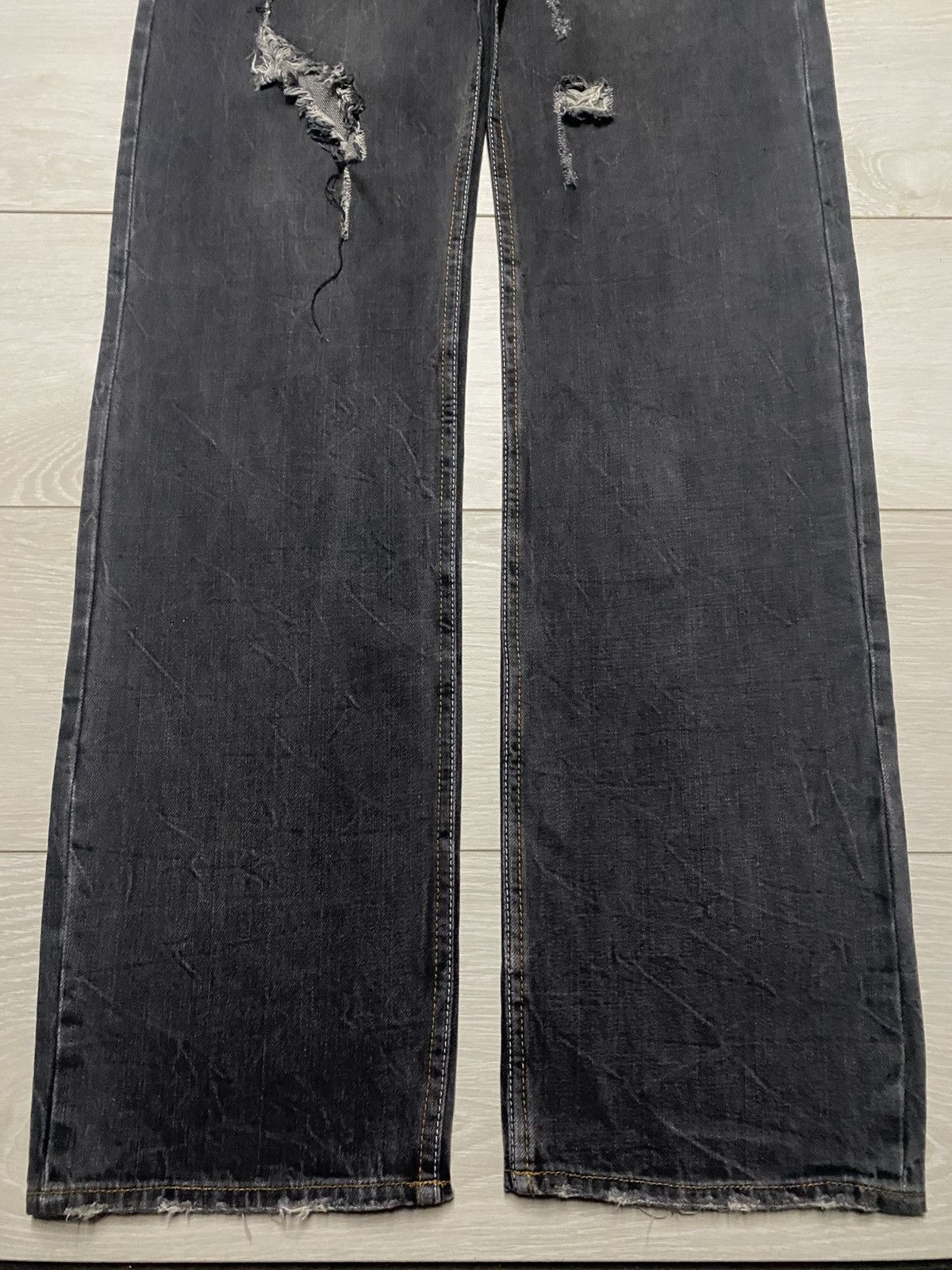 Japanese Brand Root Three vintage black denim jeans jeans Size US 32 / EU 48 - 7 Thumbnail