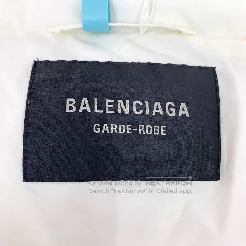 Balenciaga Balenciaga White Collar Zip Long Sleeve Down Jacket Size XS / US 0-2 / IT 36-38 - 5 Thumbnail