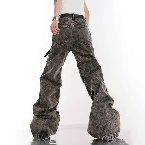 VIBE Black washed Distressed jeans Opium style Size US 32 / EU 48 - 8 Thumbnail