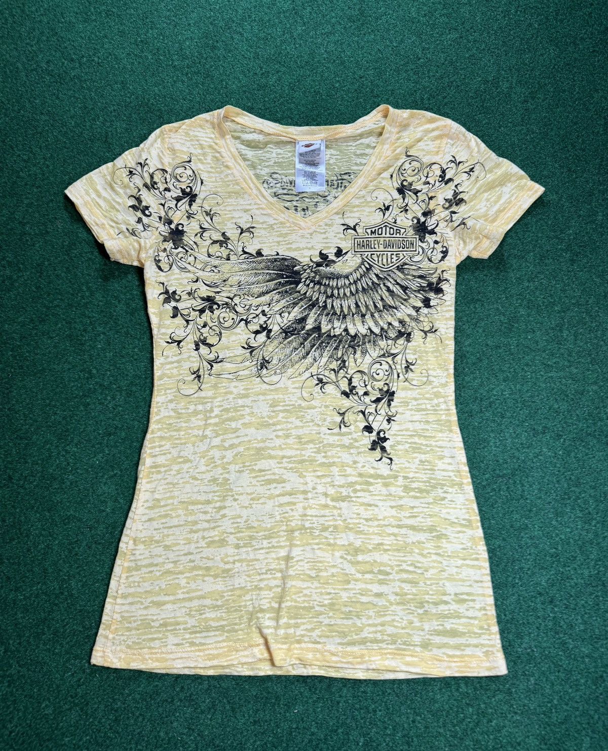 Harley Davidson × Vintage Harley Davidson Biker Affliction Ed Hardy Style Femme Shirt Size M / US 6-8 / IT 42-44 - 1 Thumbnail
