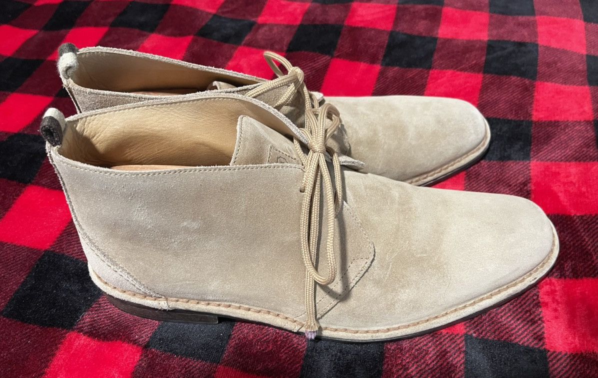 Coach Coach Austin Beige Tan Suede Leather Chukka Boots Italy Size US 11.5 / EU 44-45 - 3 Thumbnail