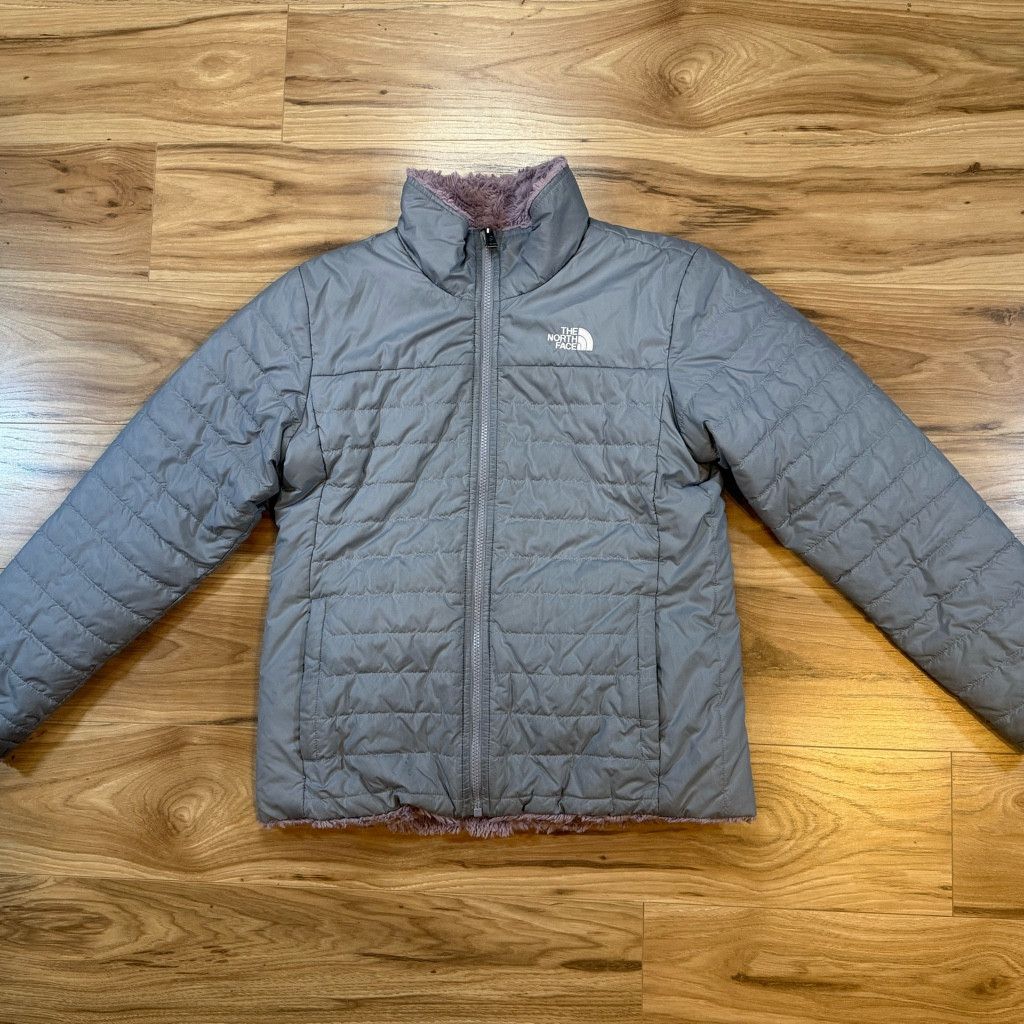 The North Face The North Face Girls XL Reversible Jacket Gray Purple Size XXL / US 16-18 / IT 52-54 - 1 Thumbnail