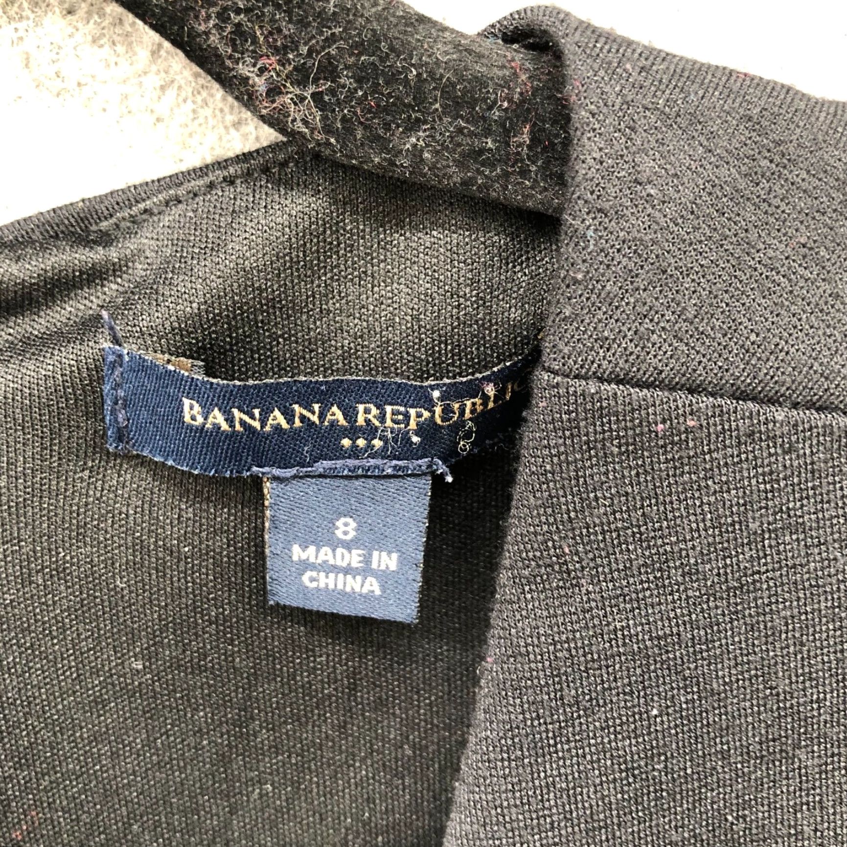Banana Republic Banana Republic Dress Sleeveless Sheath Black Ponte Knit V-Neck Surplice Size 8 Womens Size M / US 6-8 / IT 42-44 - 5 Thumbnail
