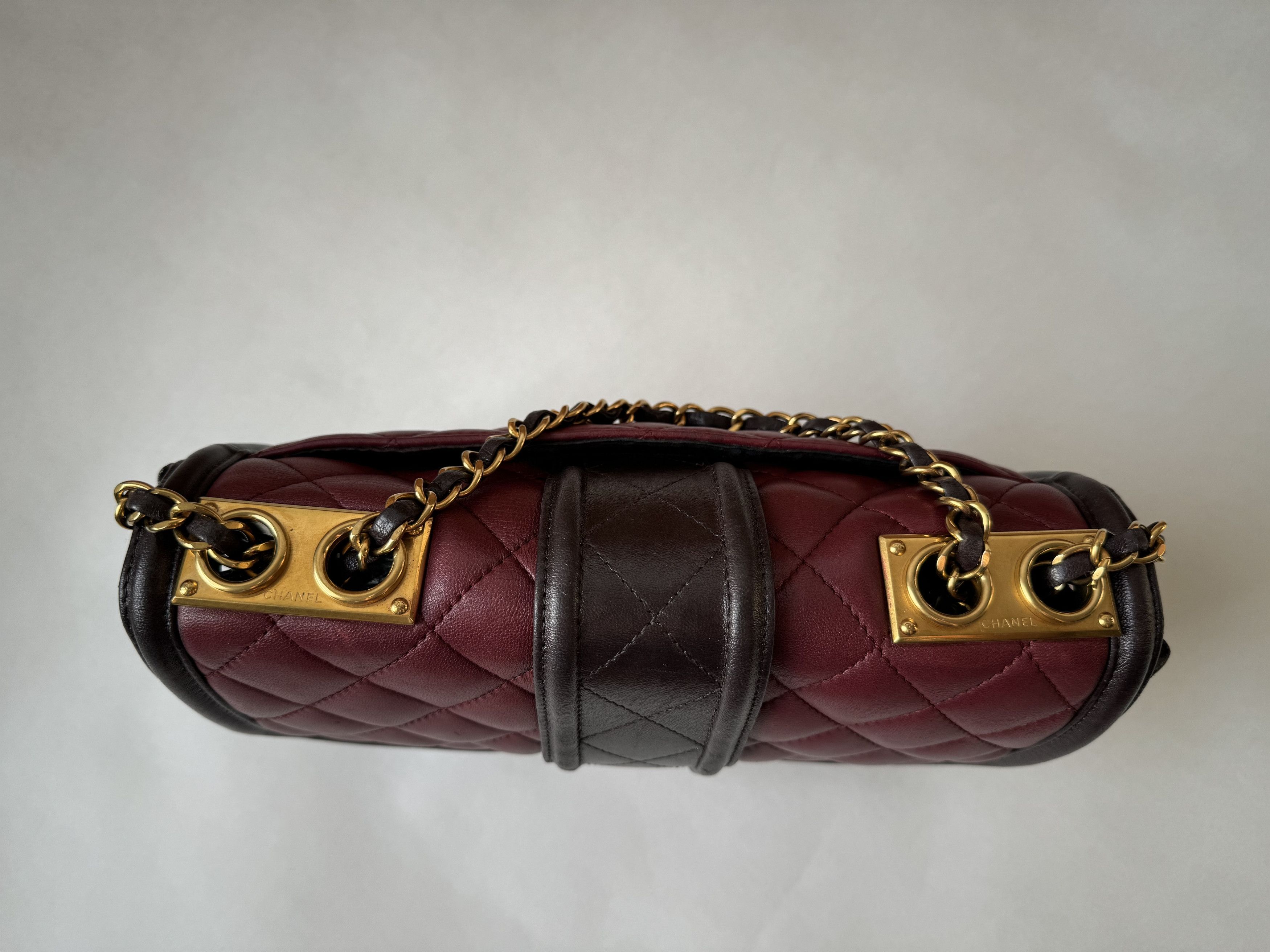 Chanel CHANEL Elegance Flap Bag GHW Lambskin Leather Black Size ONE SIZE - 4 Thumbnail