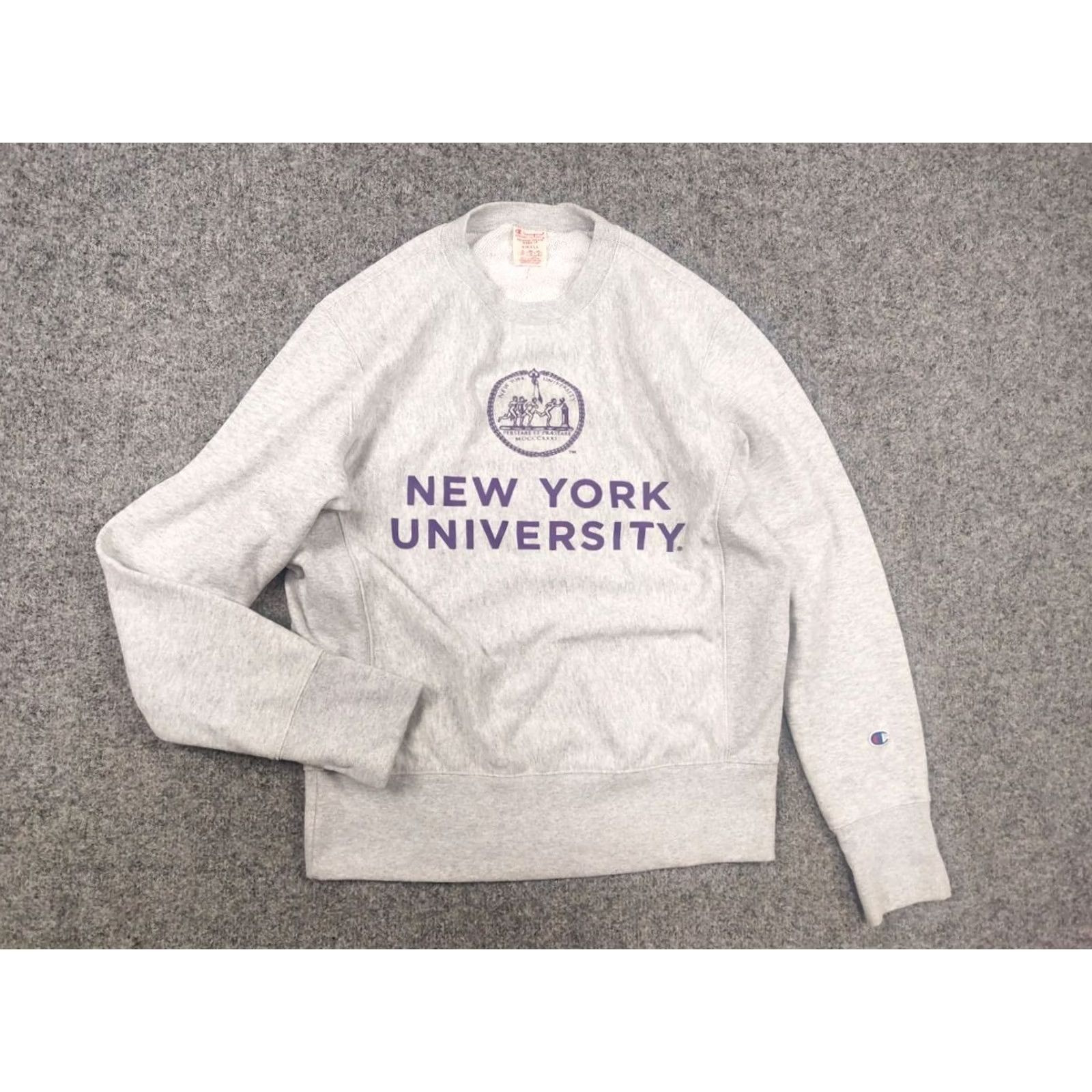 Champion Vintage Champion Reverse Weave New York University College Crewneck Sweatshirt Sweatshirt Men S Gray Logo University/College Size US S / EU 44-46 / 1 - 4 Thumbnail